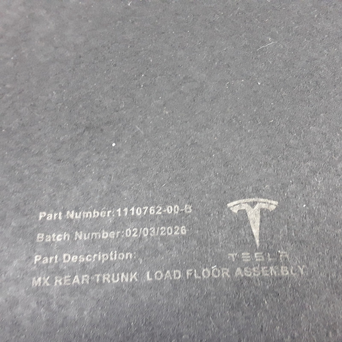 1110762-00-C Trunk Rear Load Floor Assembly For Tesla Model X 2015-2021 OEM New