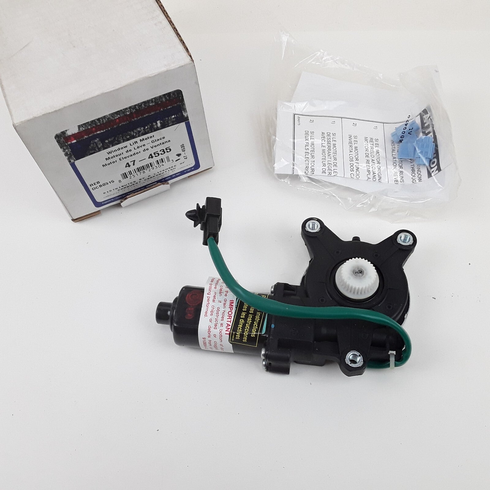 Cardone 47-4535 Rear Right Power Window Motor Reman For Daewoo Nubira 1999-2002