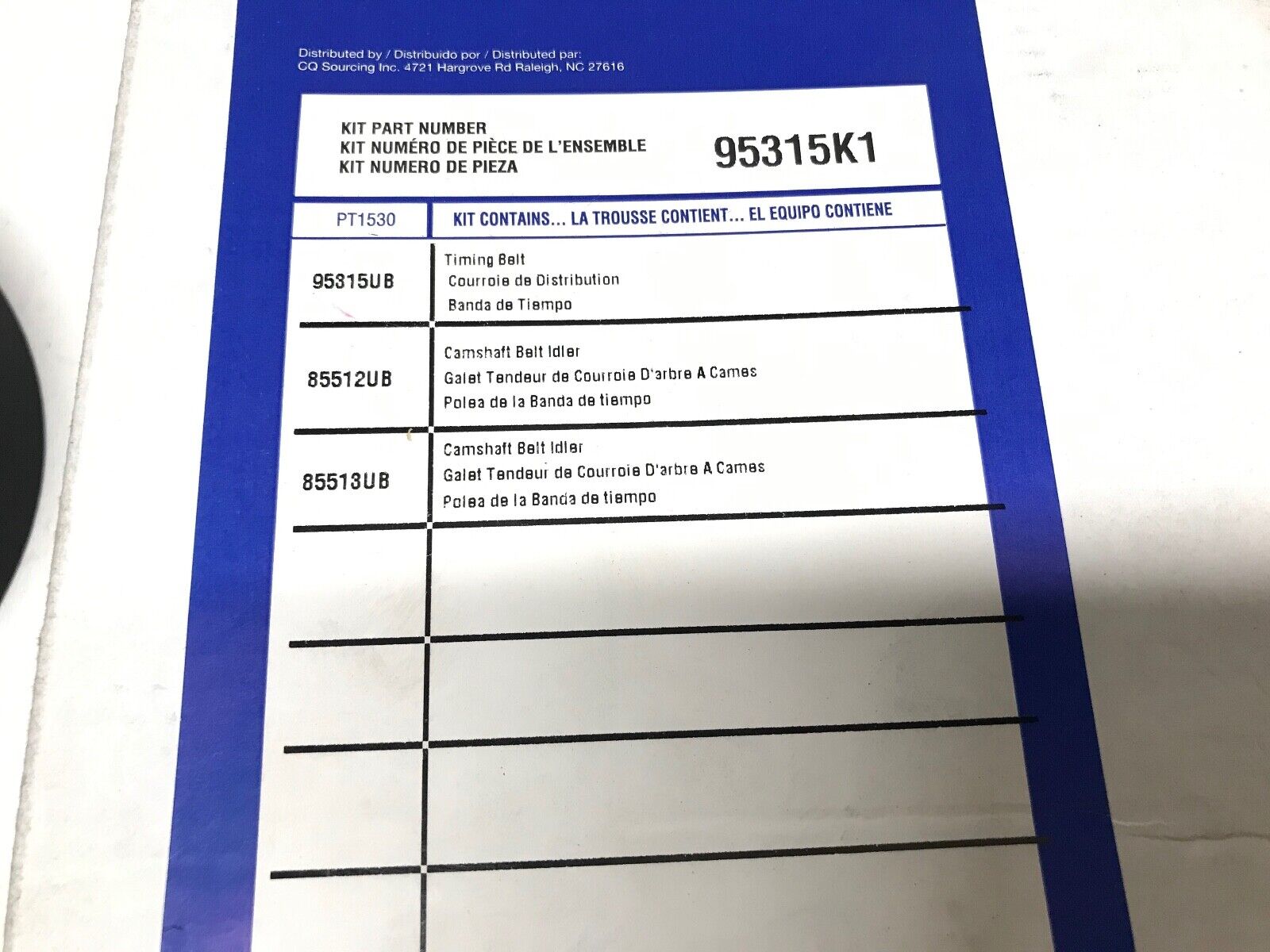 Engine Timing Belt Kit-VIN: 8 CARQUEST 95315K1 for Hyundai, Kia FAST SHIPPING - HotCarParts
