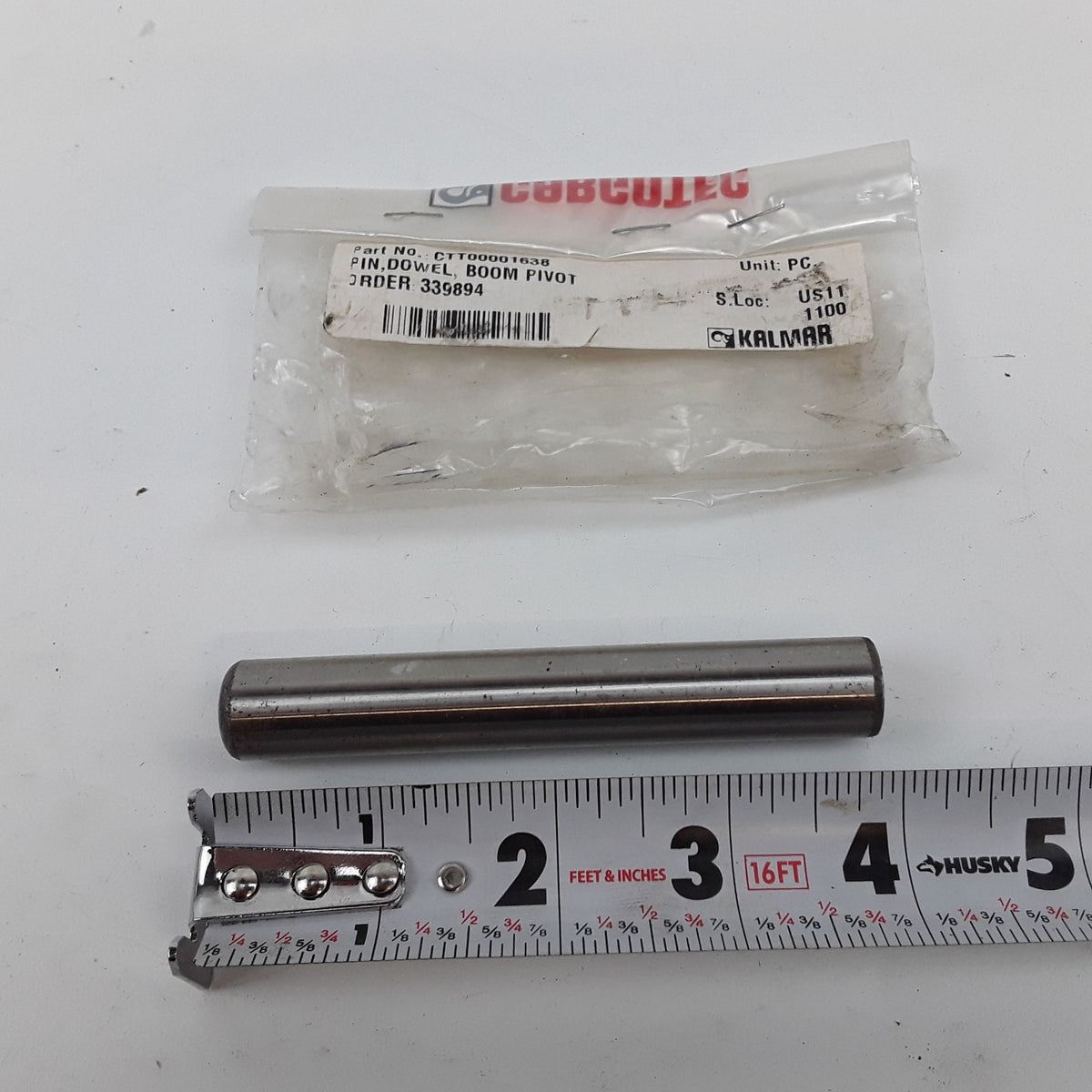Kalmar Ottawa CTT00001638 Dowel Boom Pivot Pin Fits Tractors and Yard Trucks