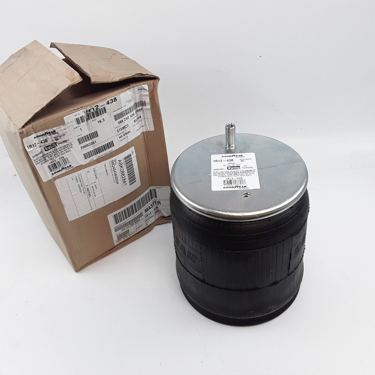 Goodyear 1R12-438 Air Spring Rolling Lobe Fits Trucks Trailers and Buses