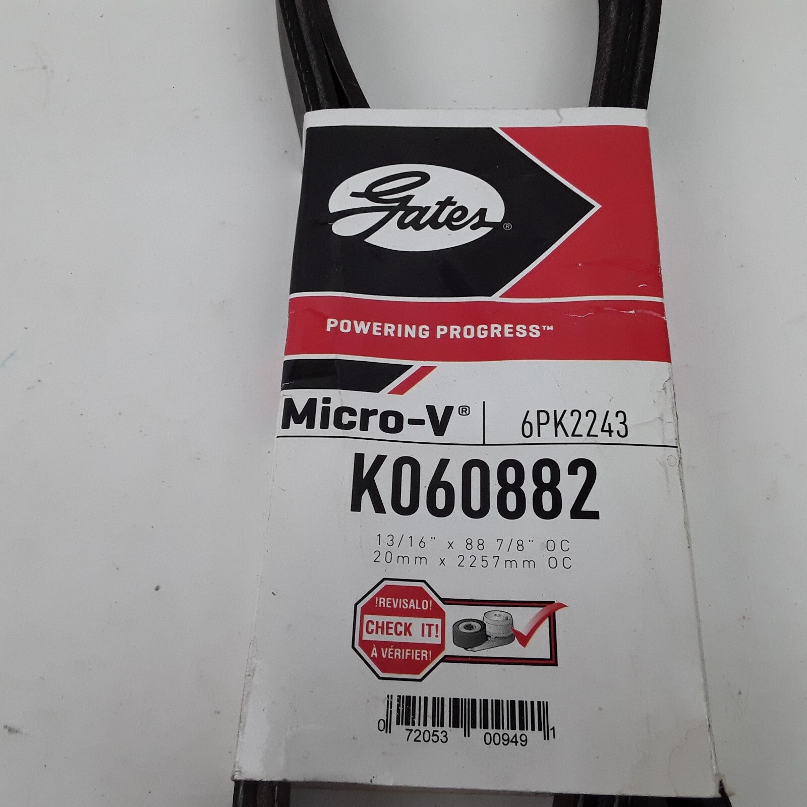 Micro-V Serpentine Drive Belt Fits Chevrolet Malibu 2004 06 Dodge Dakota 2000 03