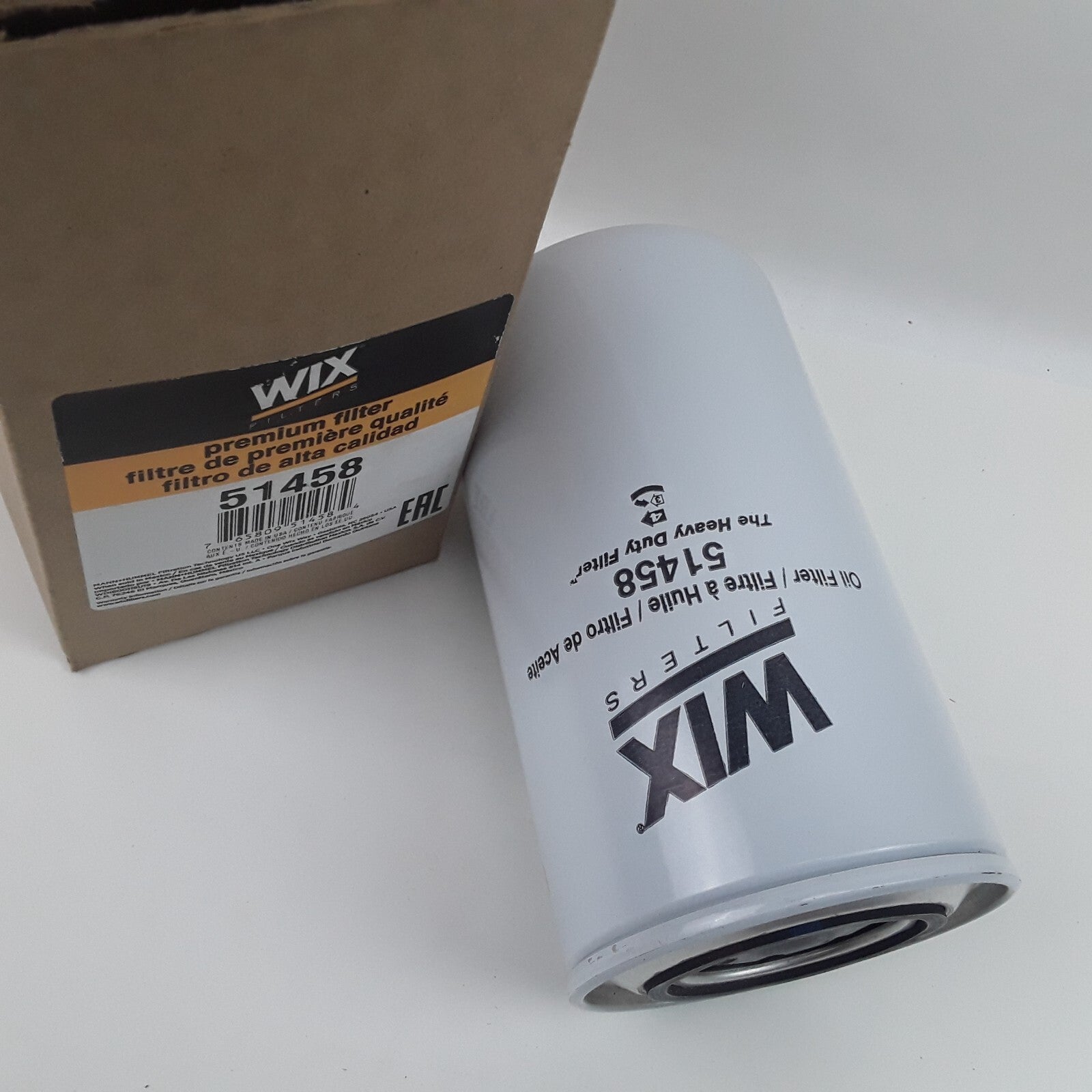 Wix 51458 Heavy Duty High Performance Premium Spin-On Lube Engine Oil Filter