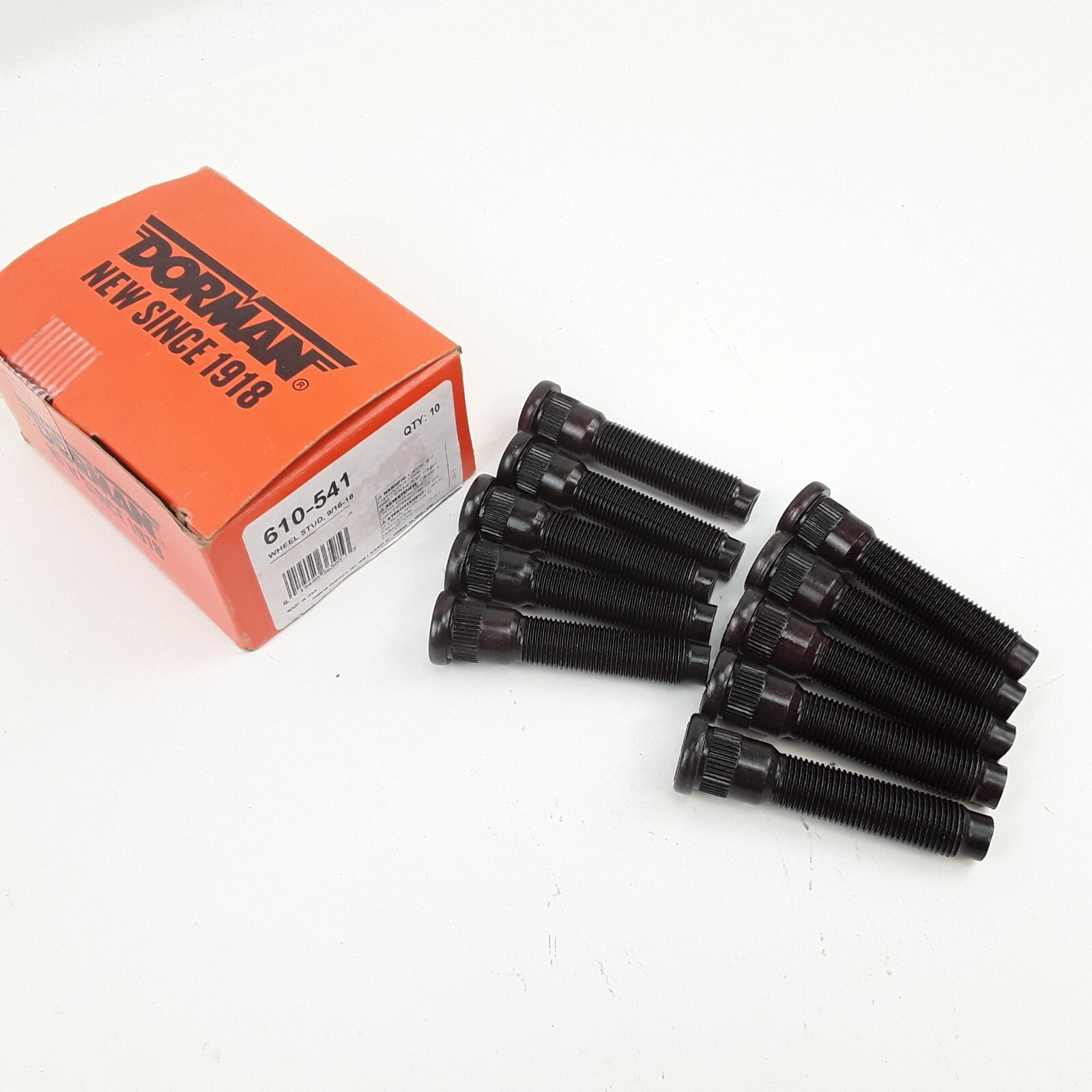 10 Wheel Stud 9/16-18 Fits Ford E-350 E-550 E-450 Super Duty 2003-2019,2021-2023