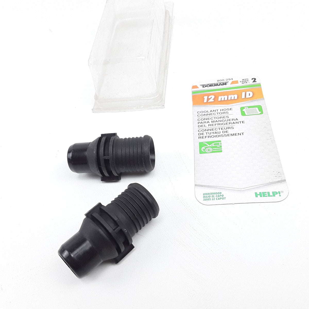 Dorman 800-294Coolant Heater Hose Connector Fittings Straight To 12 mm ID