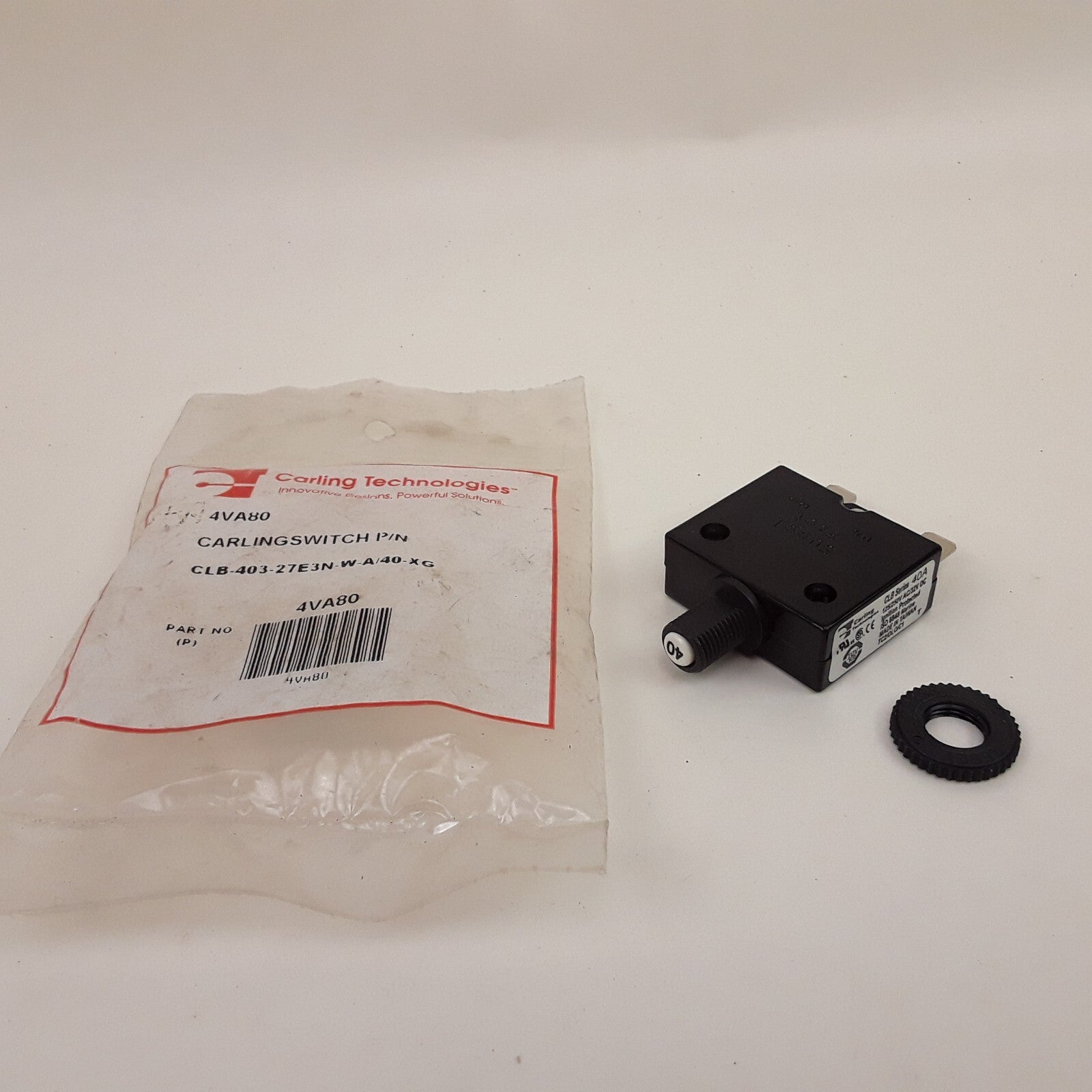 CLB Series Push to Reset Panel Mount AC/DC 40 amp Marine Circuit Breaker