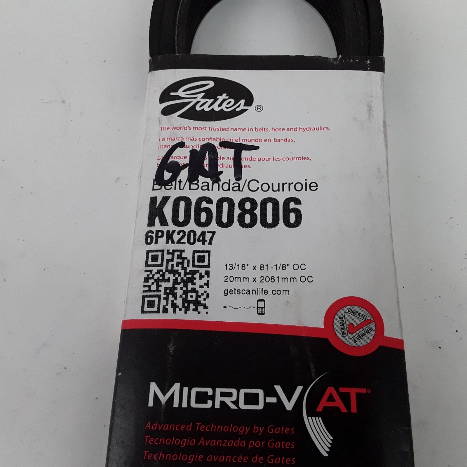 Micro-V Serpentine Drive Belt Fits Dodge Suzuki Mazda Mercury Ford &More