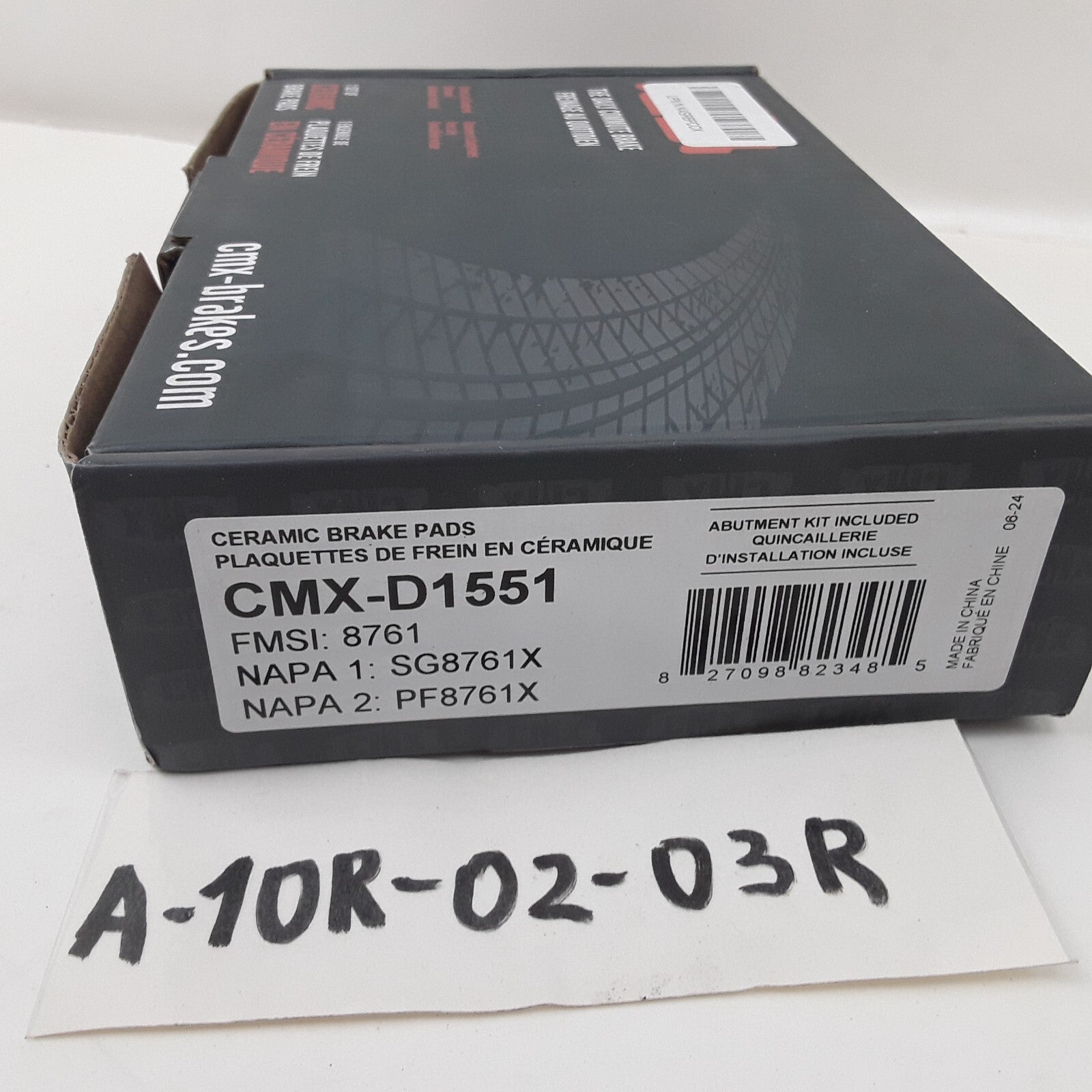 Transit CMX-D1551 Disc Brake Pad Set Fits Mini Kia Hyundai Genesis (2010-2017)