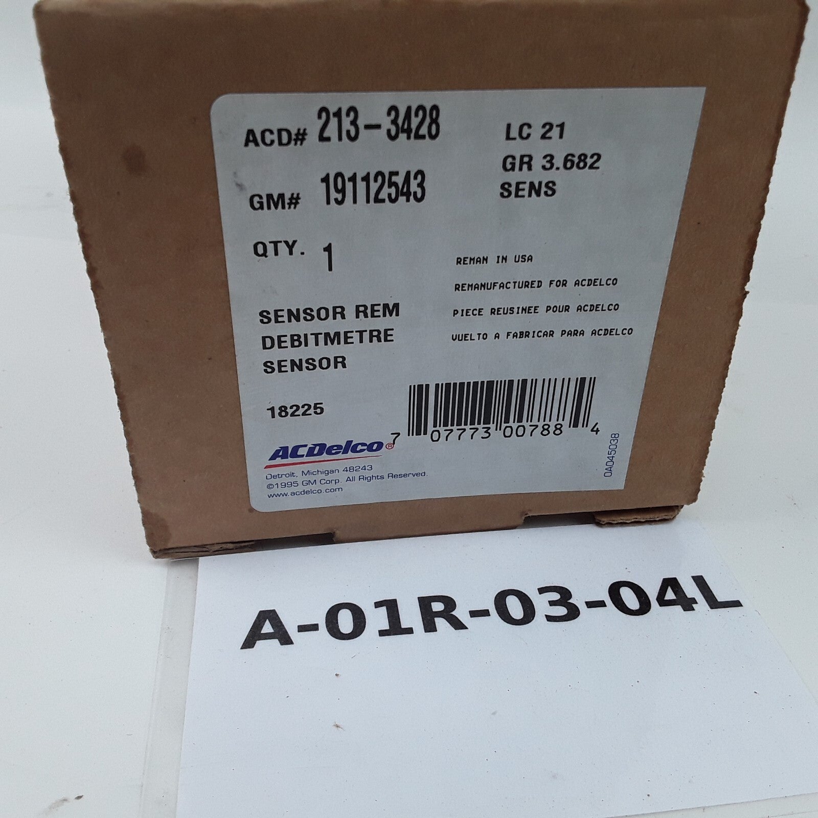 ACDelco Mass Air Flow Sensor Fits Pontiac Oldsmobile Chevrolet Buick (1999-2005)