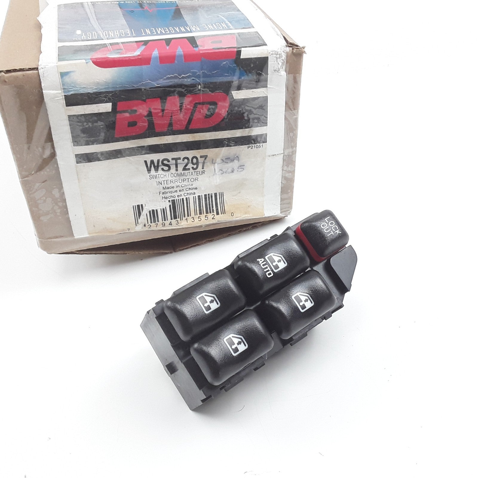 BWD WST297 Front Left Door Window Switch Fits Chevrolet Cavalier (2000-2005)