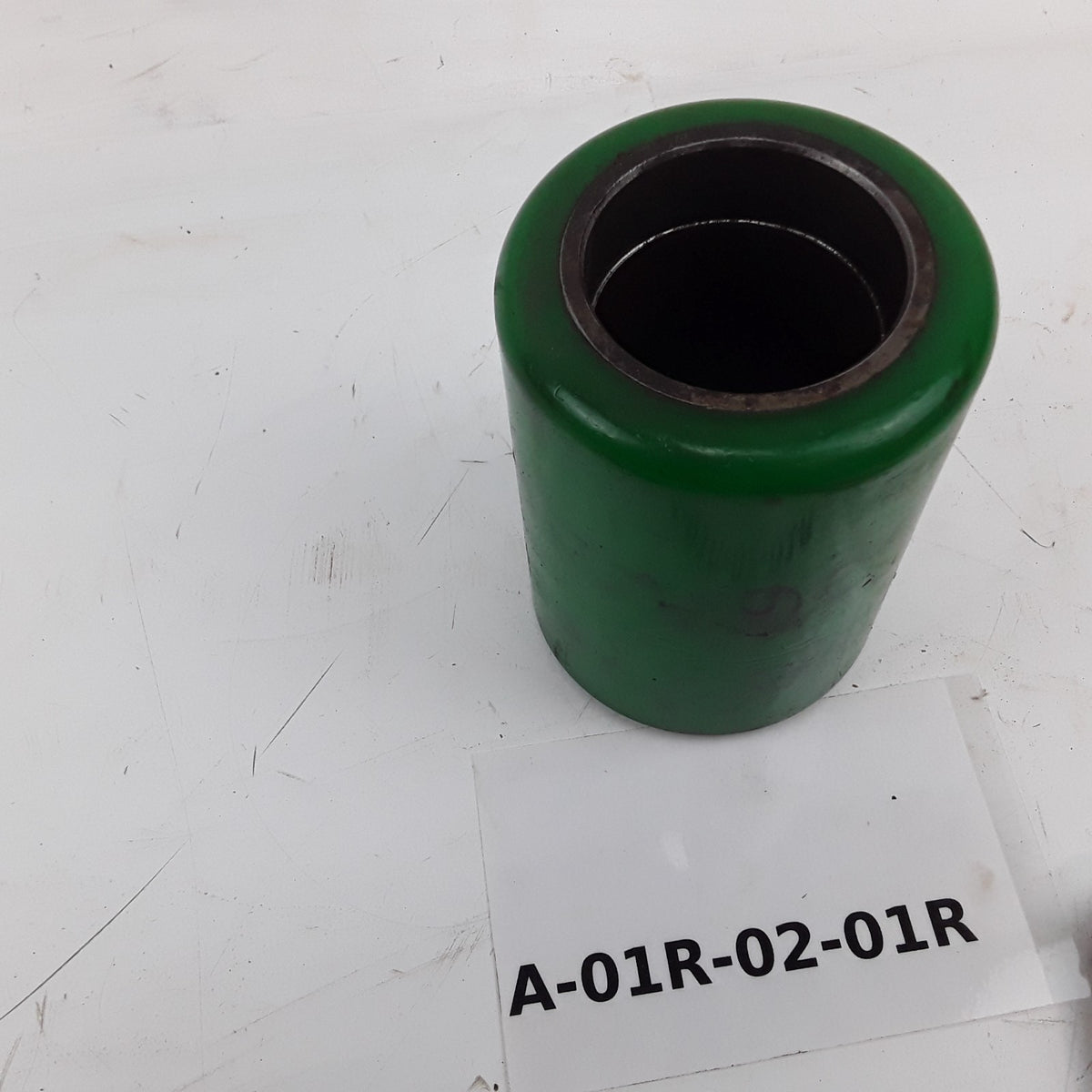 3-1/4" x 4-1/2" Polyurethane Industrial Roller Wheel 2" Bore Green