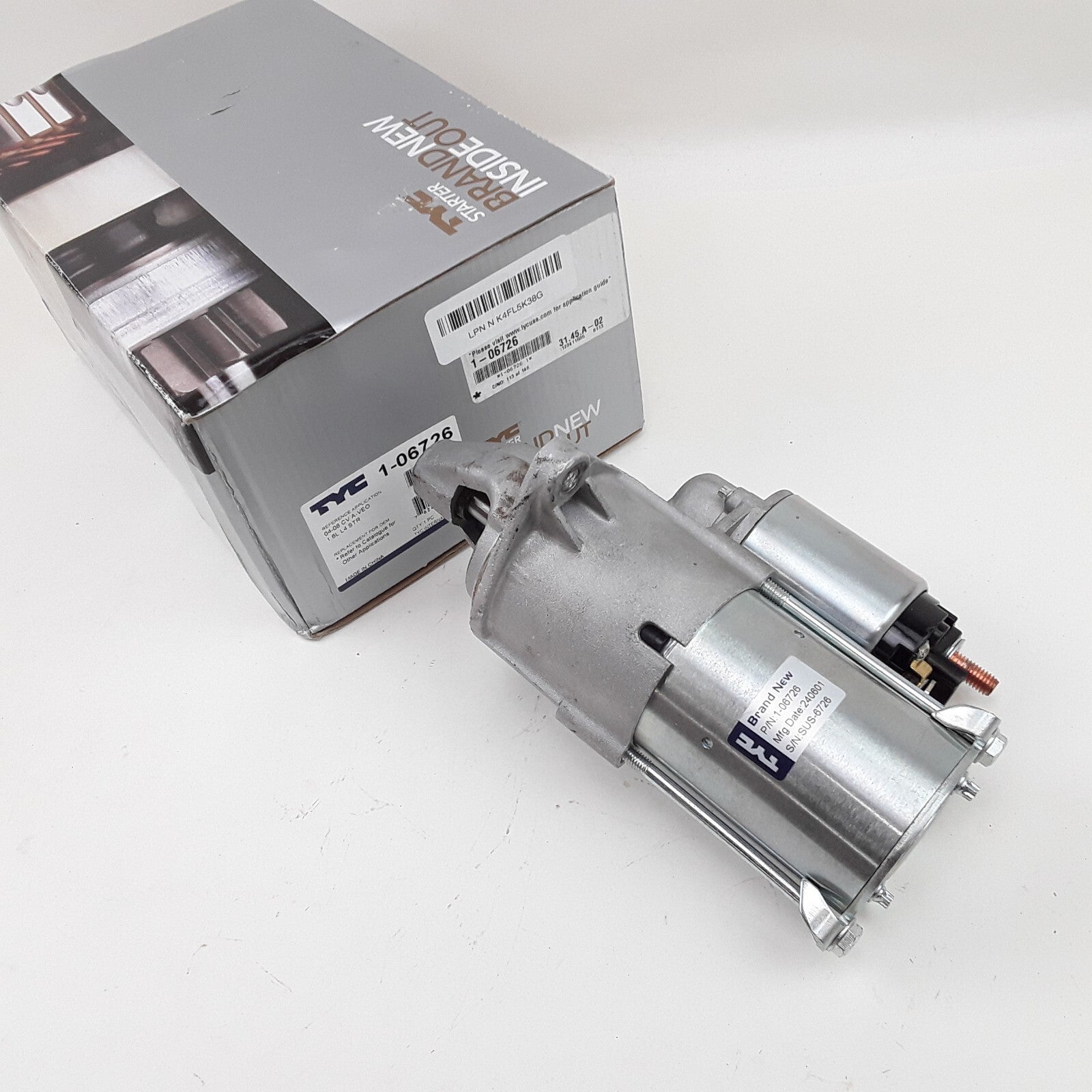 TYC 1-06726 Starter Motor Fits Pontiac G3 Chevrolet Aveo5 Aveo (2004-2008, 2010)