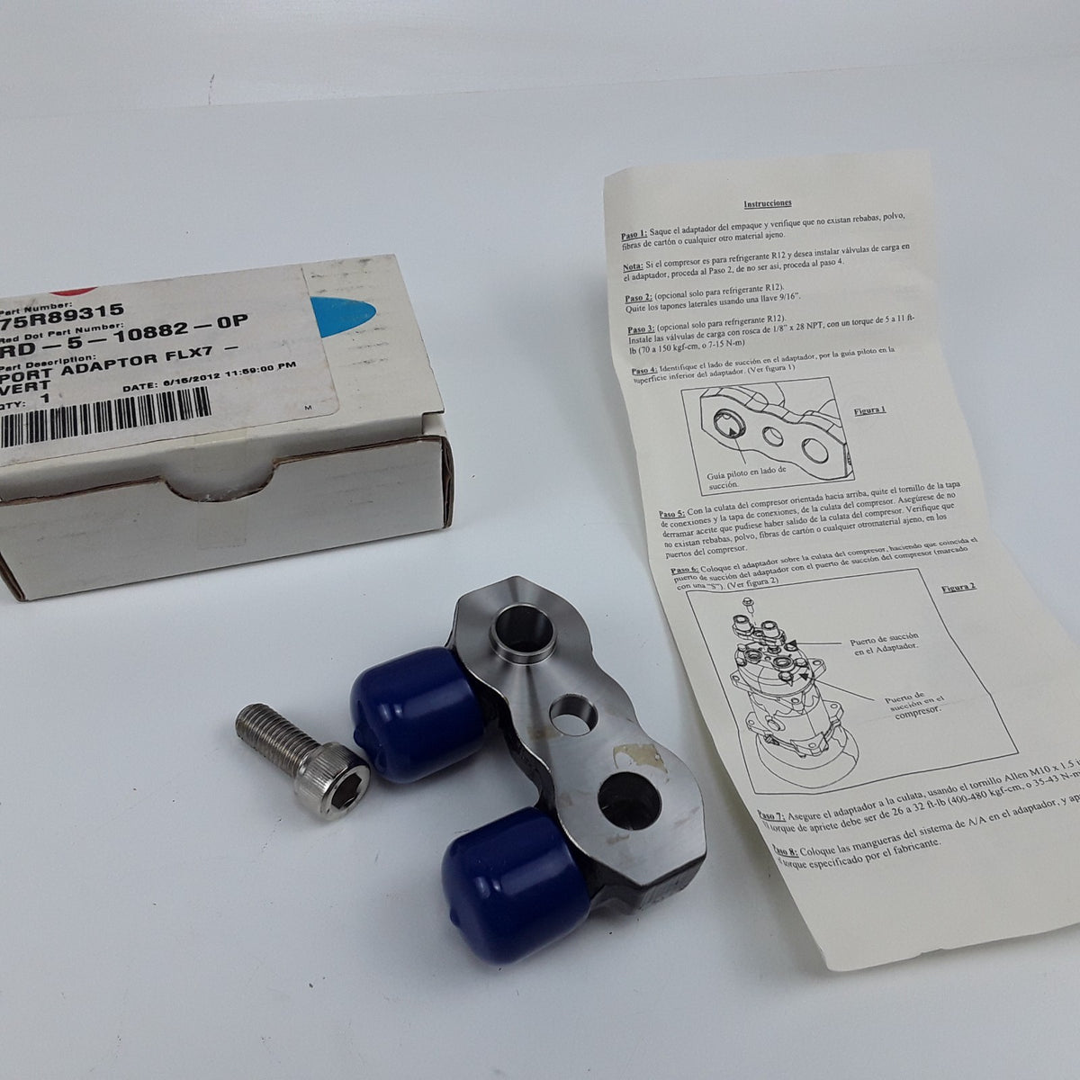 Red Dot 75R89315 Port Adapter Tube-O Discharge Suction A/C Compressor Manifold