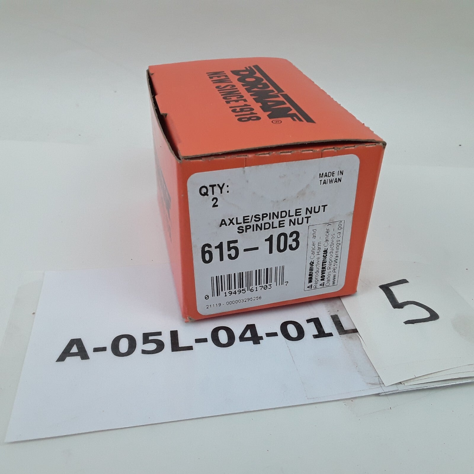 Set of 2 Staked Spindle Nut M16-1.5 Hex Size 21mm Fits Ford Mazda Mercury Suzuki