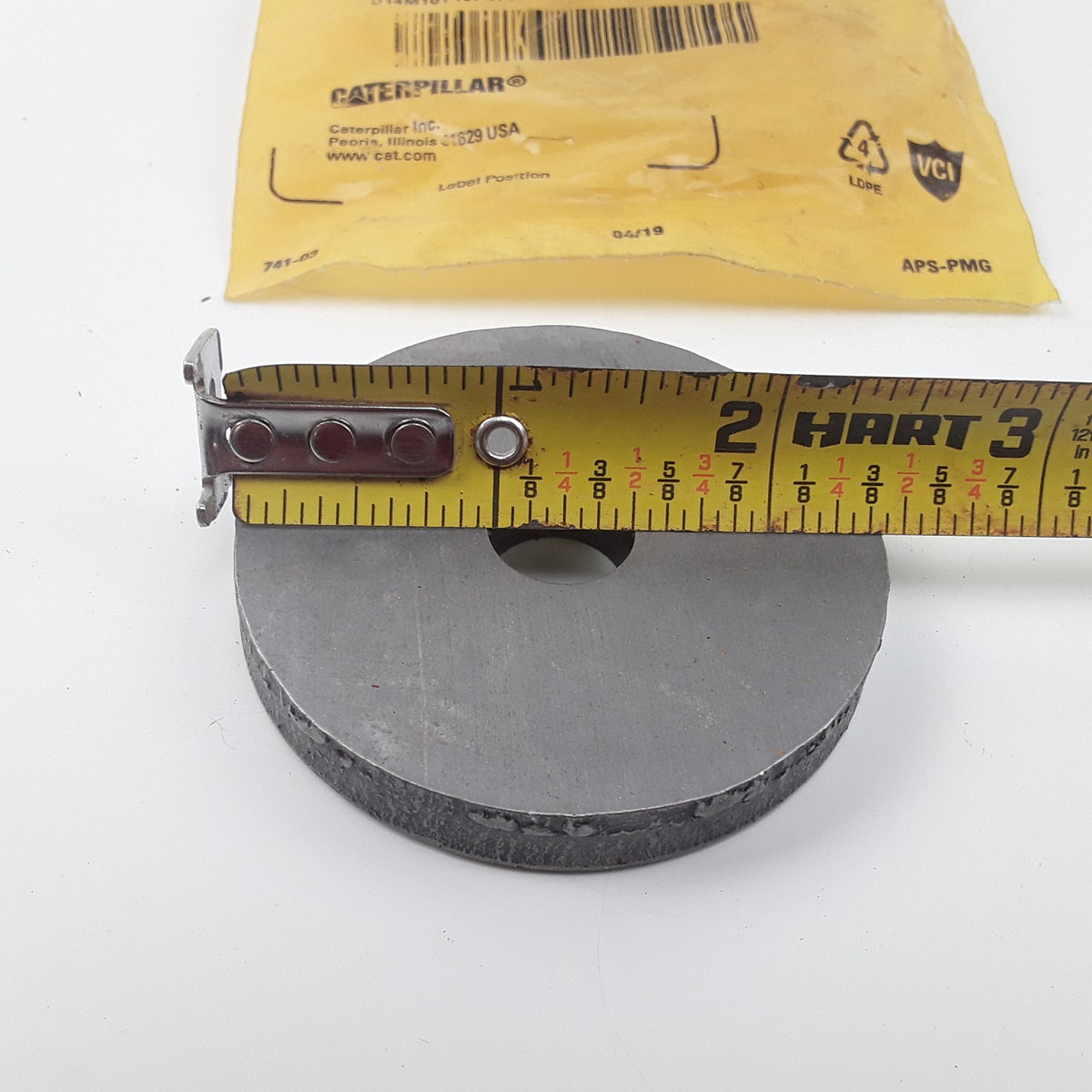 Caterpillar 7G-5220 M12 Steel Flat Washer Heavy Duty Inner 0.531" Outer 2.362"