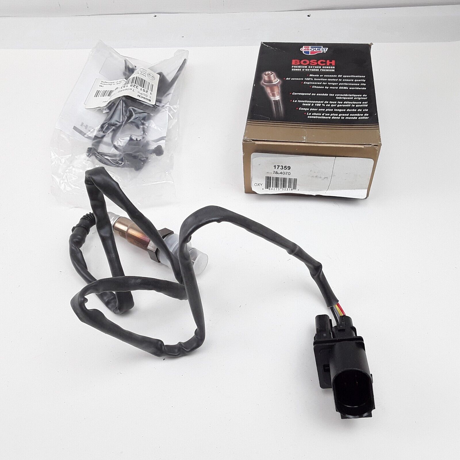 OEM Bosch Oxygen Sensor 17359 Fits Audi A8, VW Golf, Polo, Touran 2002-2010