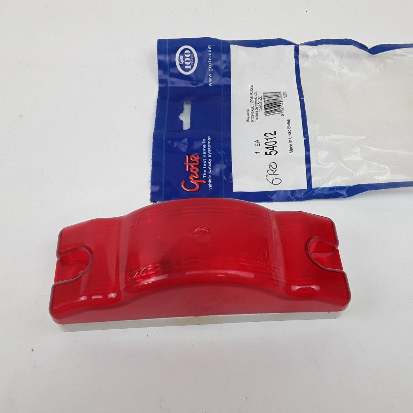 Grote 54012 Sentry Supplemental High Mount Stop Light Red Polycarbonate Male Pin