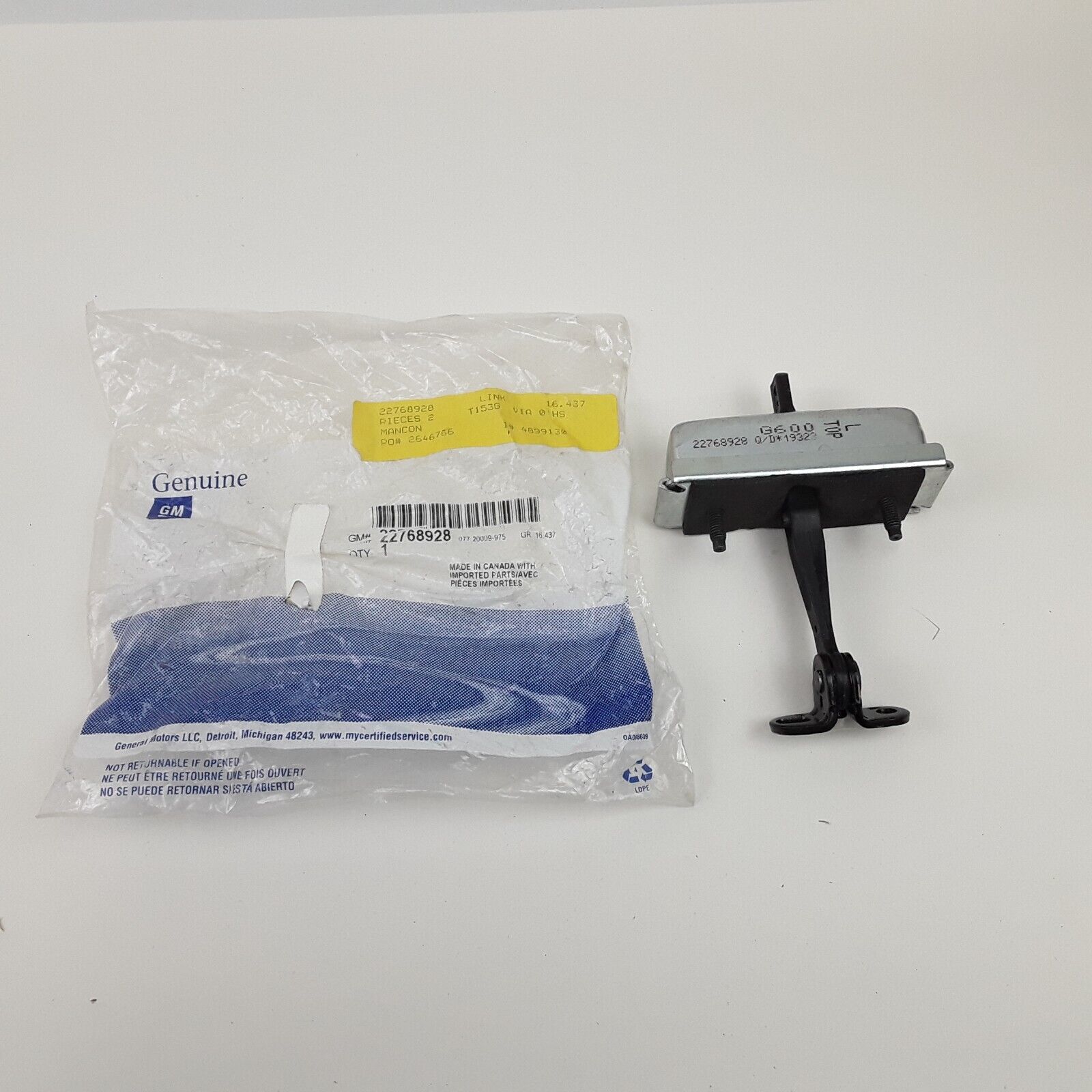 GM 22768928 Door Check Arm for Chevy Express, GMC Savana 1996-2024