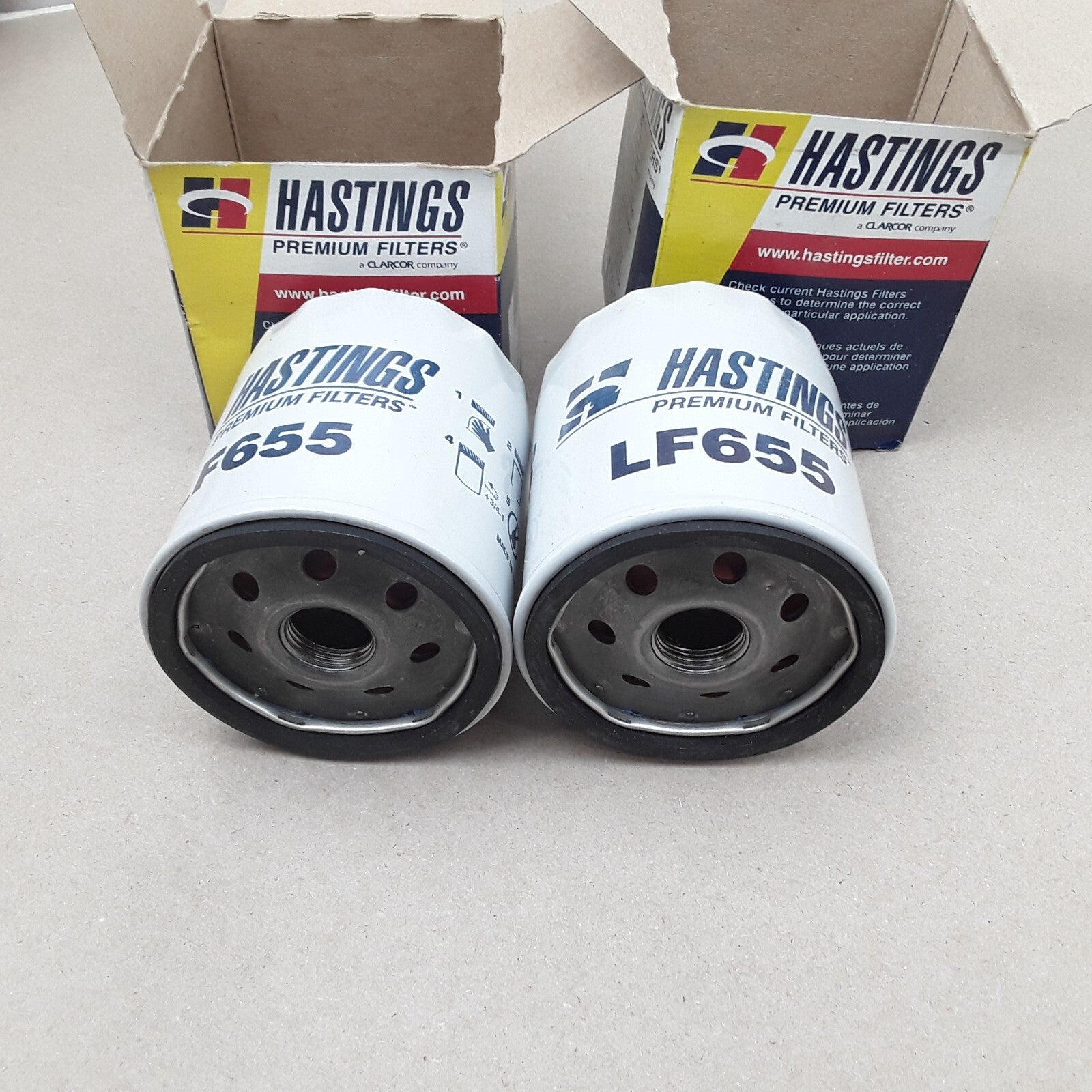 2 PCS Hastings LF655 Engine Oil Filter Fits Lincoln Mazda Mercury Ford 2003-2022