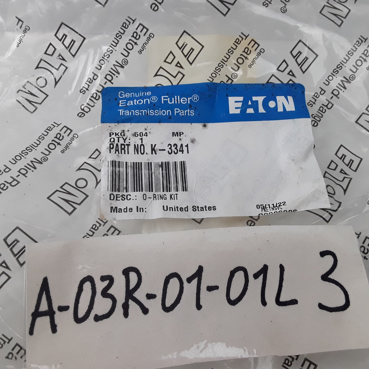 Eaton K-3341 Manual Transmission O Ring Seal Kit For Heavy Duty Car Trucks
