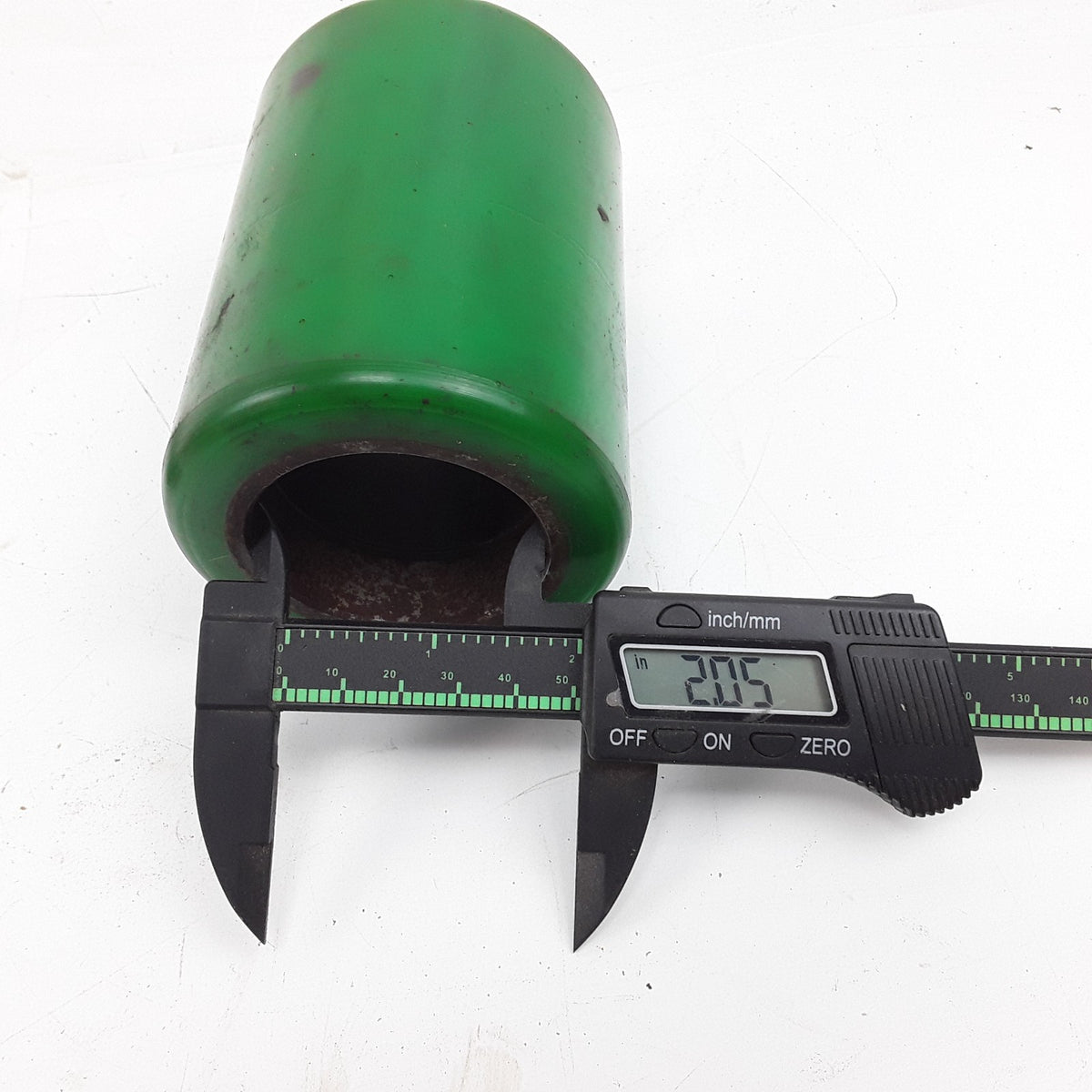 3-1/4" x 4-1/2" Polyurethane Industrial Roller Wheel 2" Bore Green