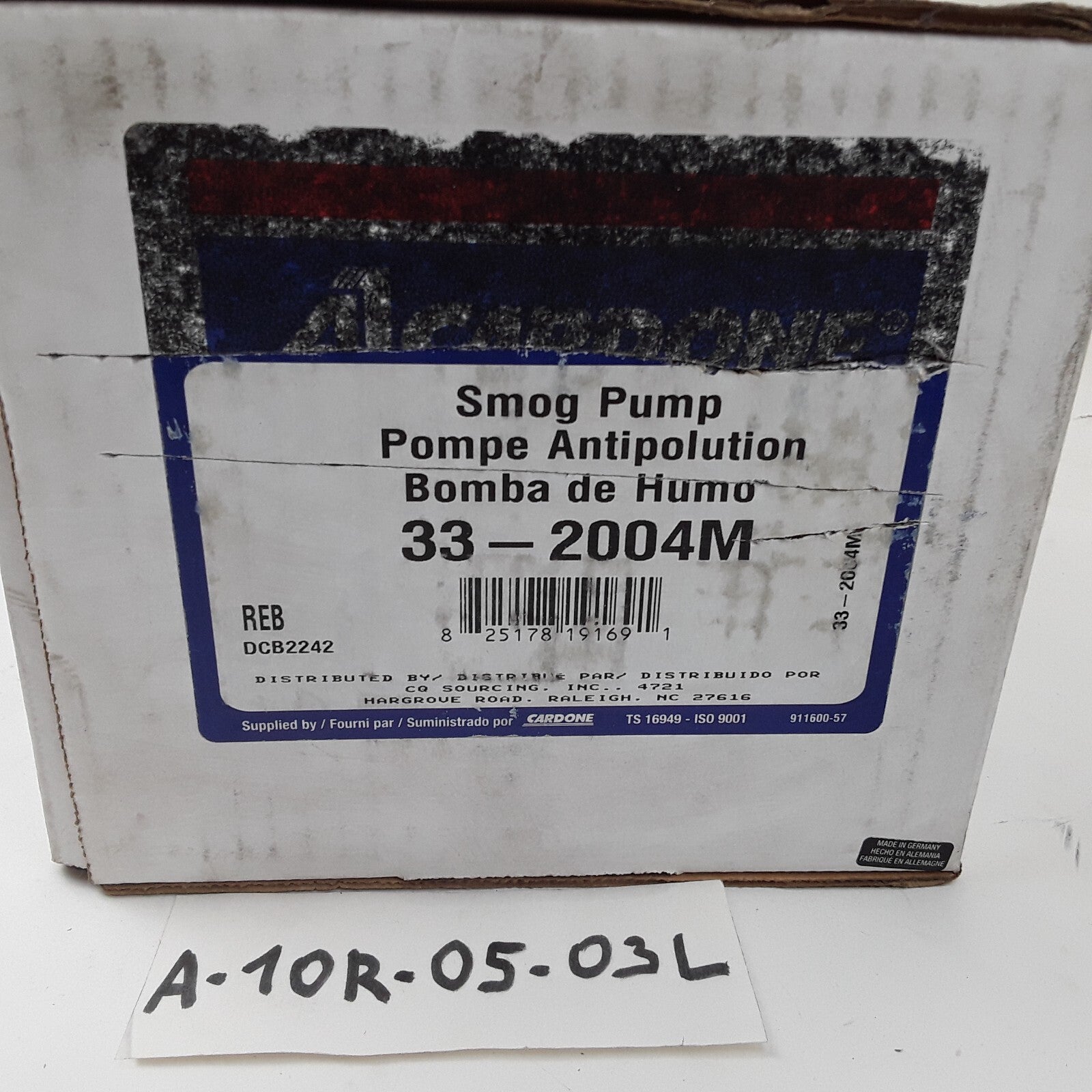 Cardone 33-2004M Smog Air Pump Assembly For Volvo XC70 S60 S70 V70 C70 1998-2006