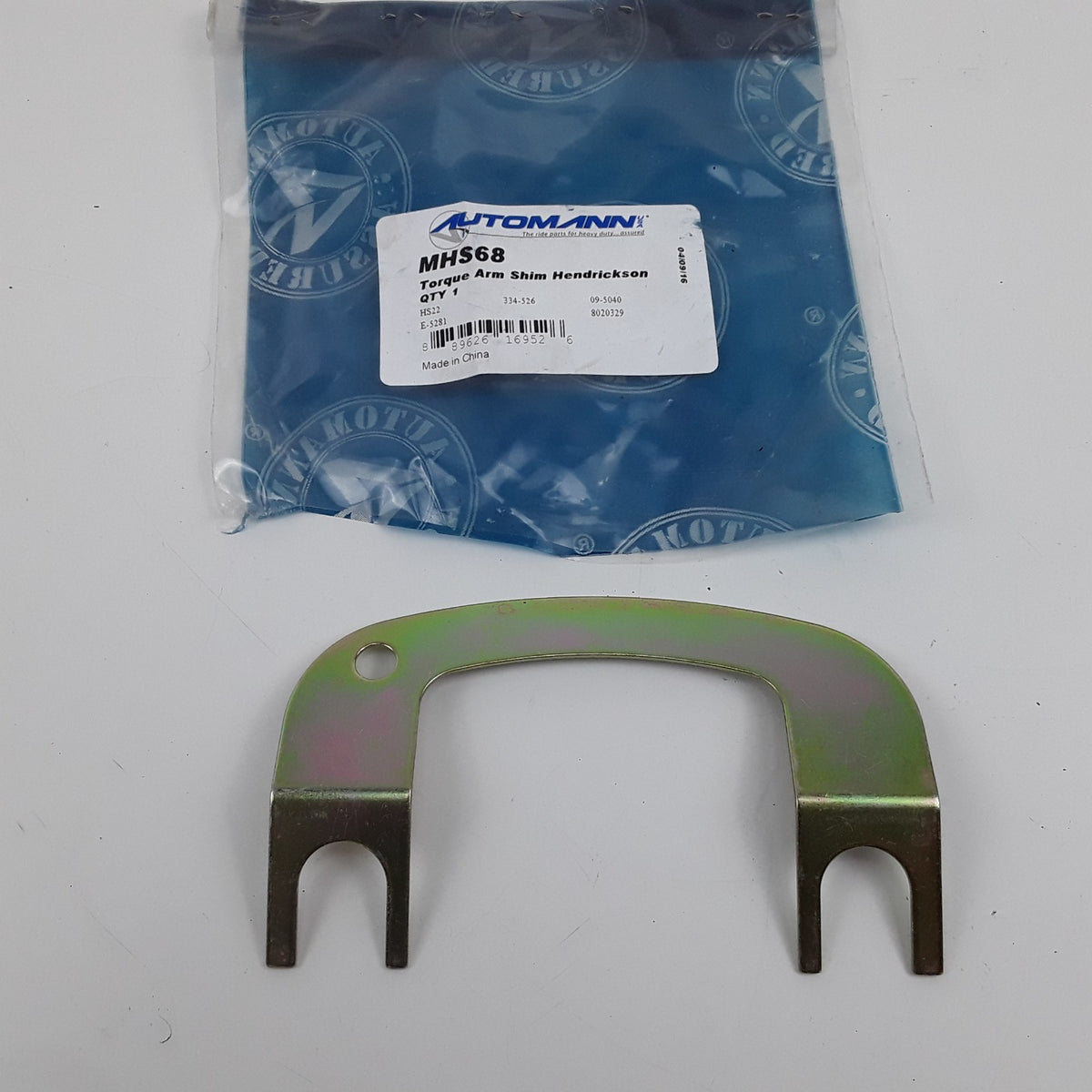 Automann MHS68 Torque Arm Shim Assembly 1/16 Thick For Hendrickson