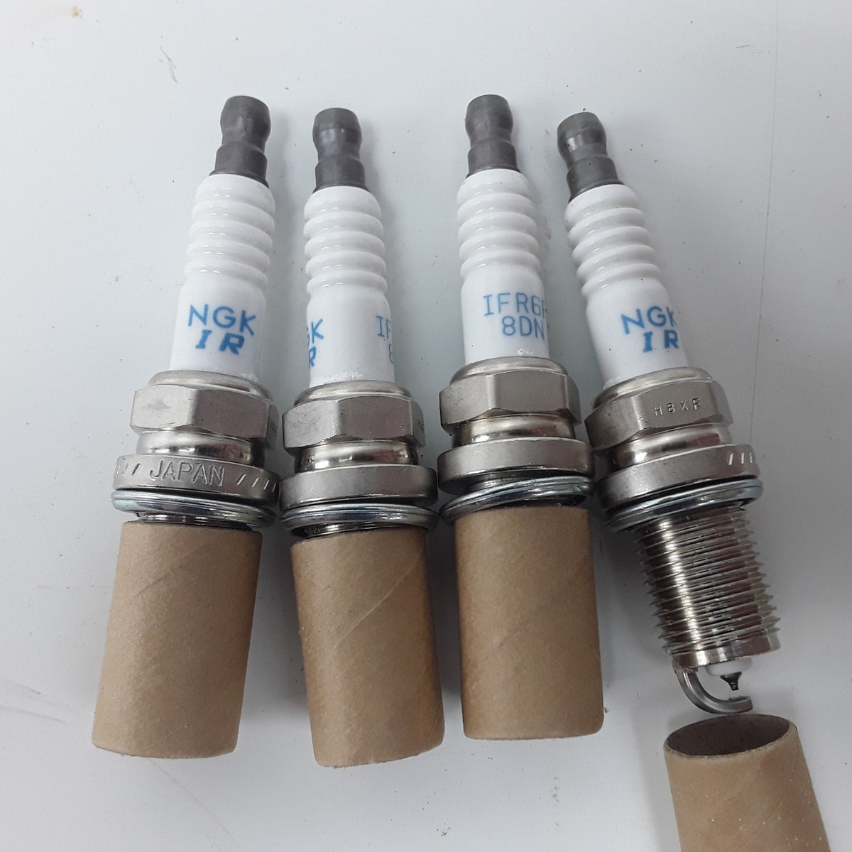 4 pcs NGK IFR6F8DN Laser Iridium Spark Plug 14mm Thread 19mm Reach 16mm Hex