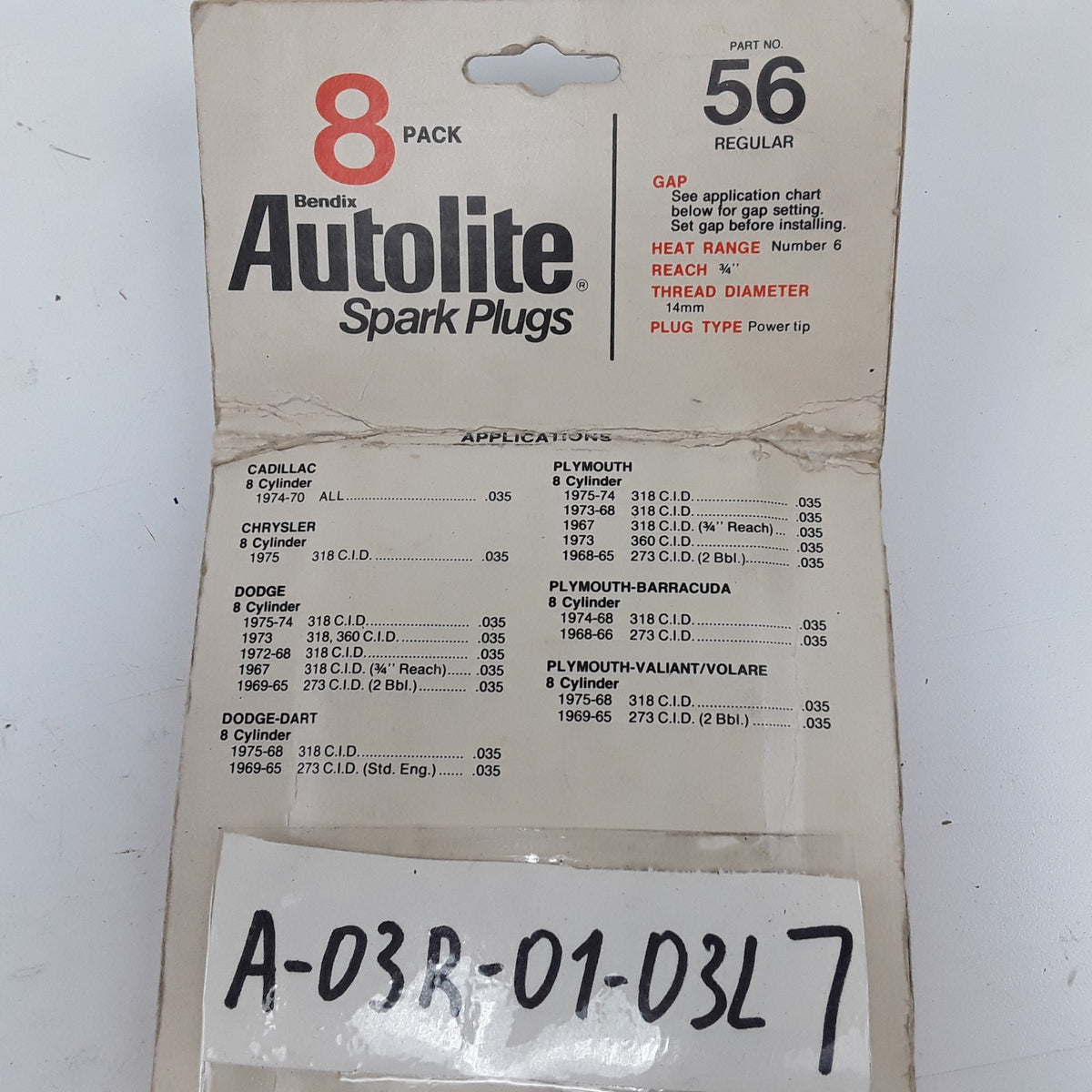 8X Spark Plug Fits GMC Chrysler Ford Chevrolet Cadillac Pontiac 1975, 1982-2007