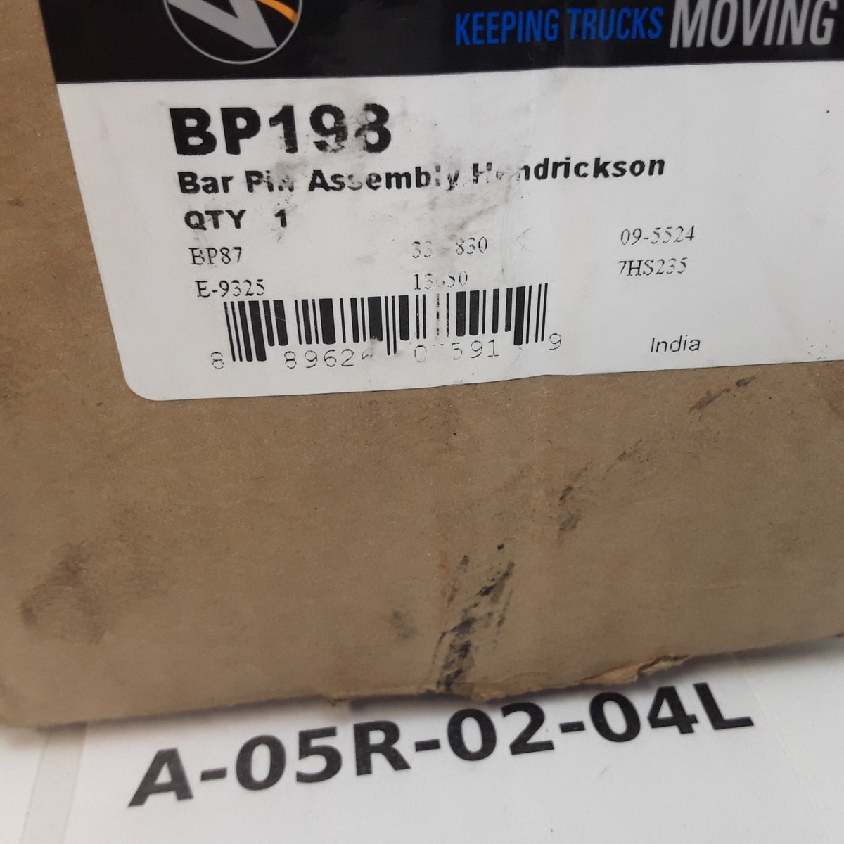 Automann BP198 Suspension Hardware Kit Bar Pin Assembly Fits Hendrickson