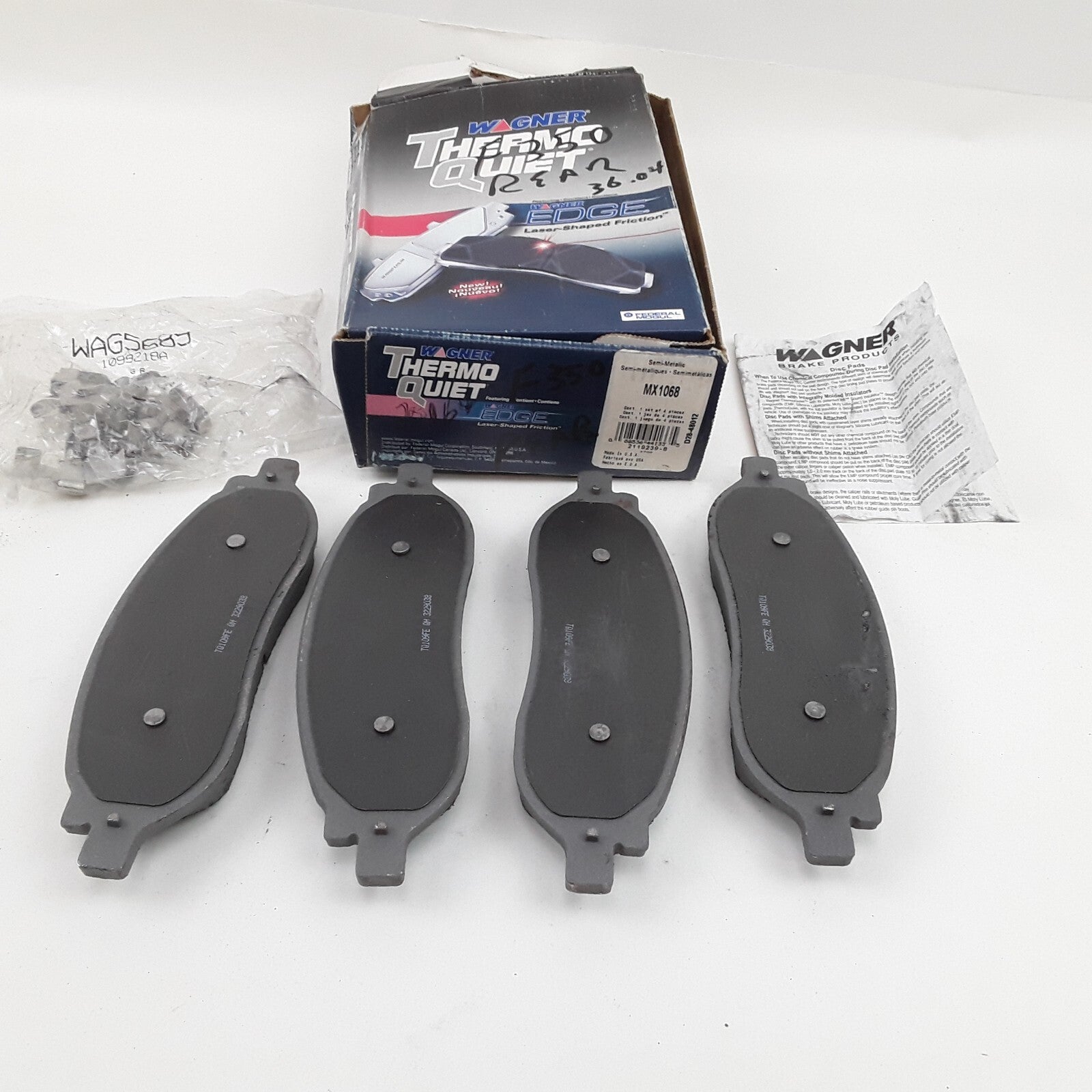 Brake ThermoQuiet Semi-Metallic Disc Brake Pad Set Fits Ford F-350 F-250 2005-07