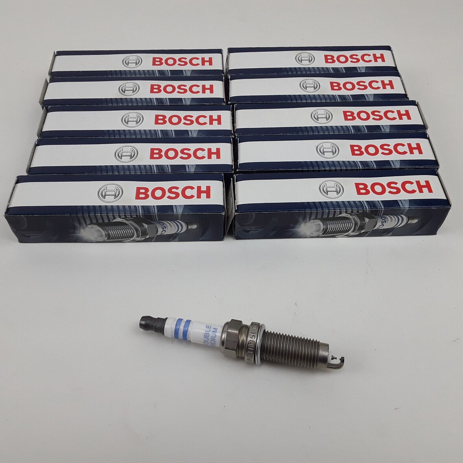 10 pcs Bosch 9695 Fine Wire Double Iridium Spark Plugs Fits Nissan 2013-2020