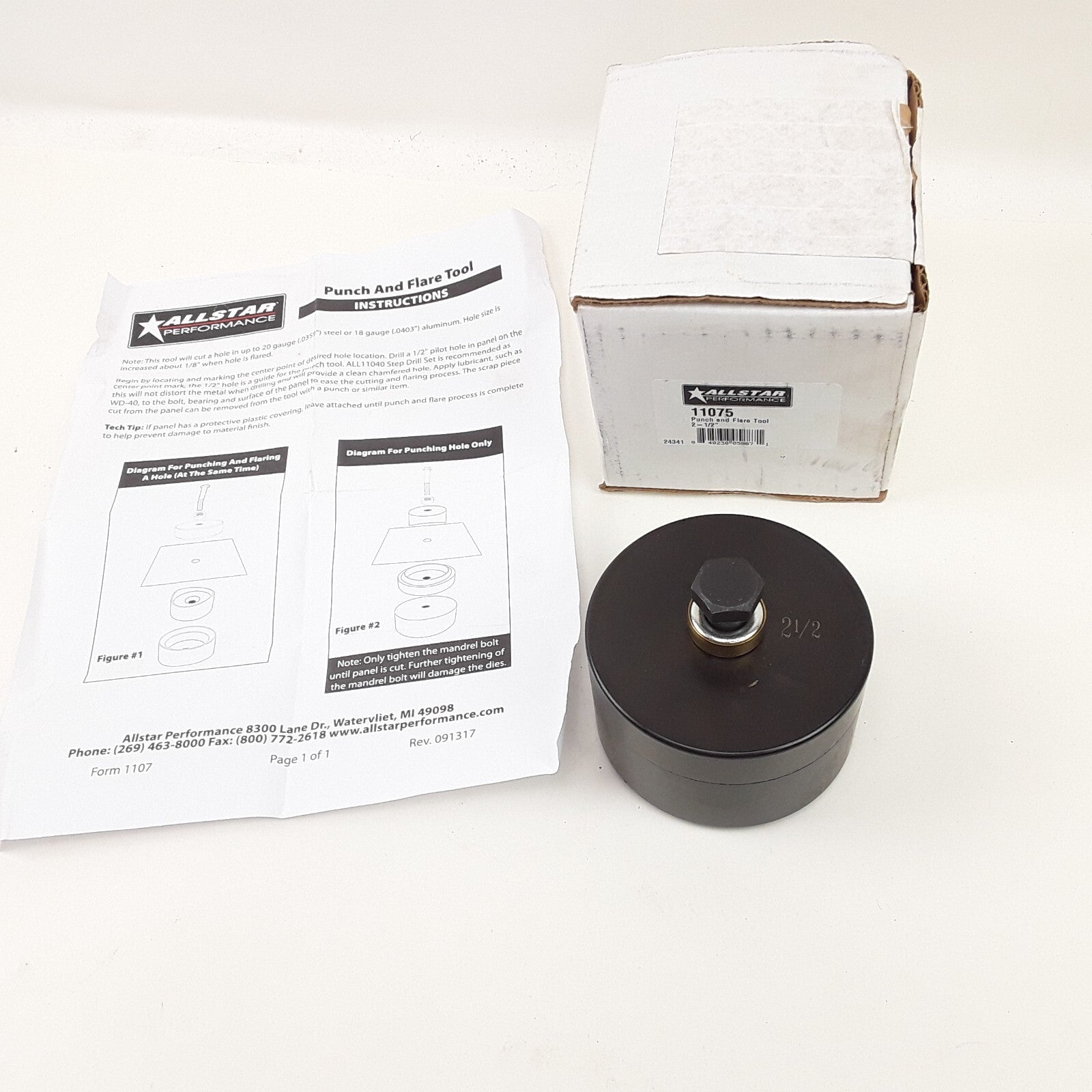 Allstar Performance 11075 Car Truck Punch and Flare Tool 2-1/2" Diameter Hole