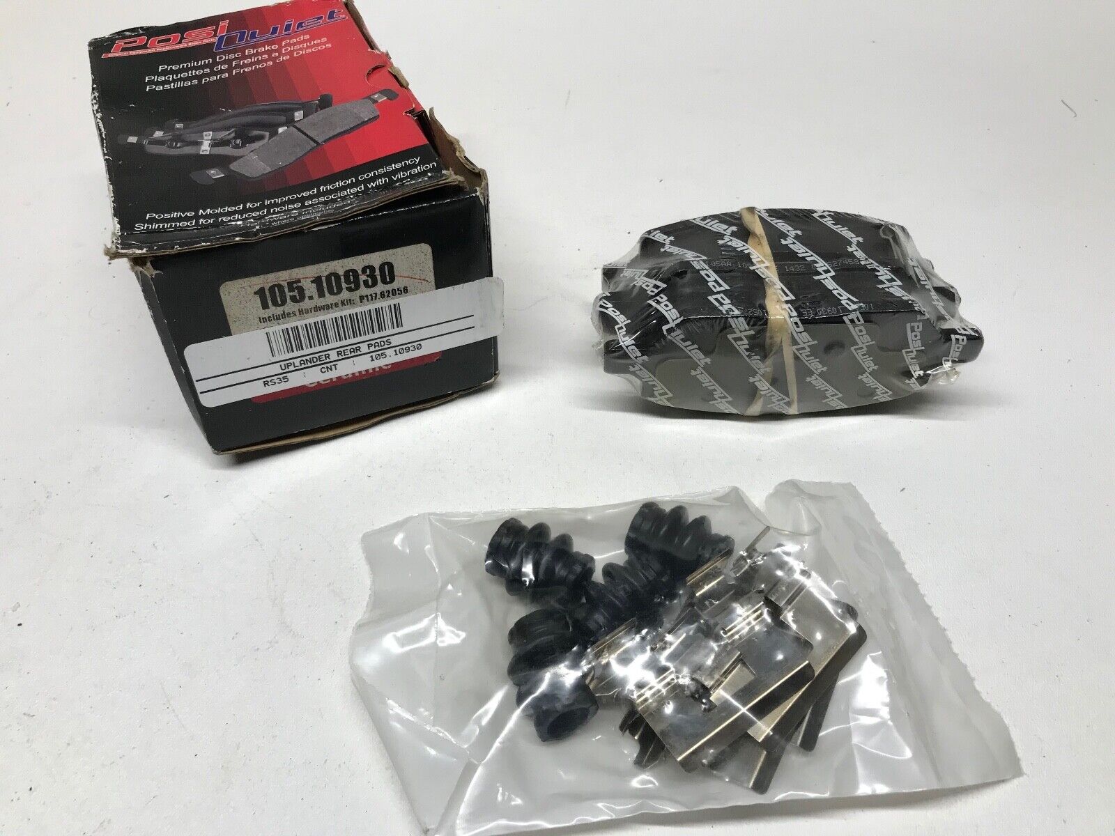 Disc Brake Pad Set-SV6 Rear Centric 105.10930 for Buick, Chevrolet, Pontiac, Sat - HotCarParts