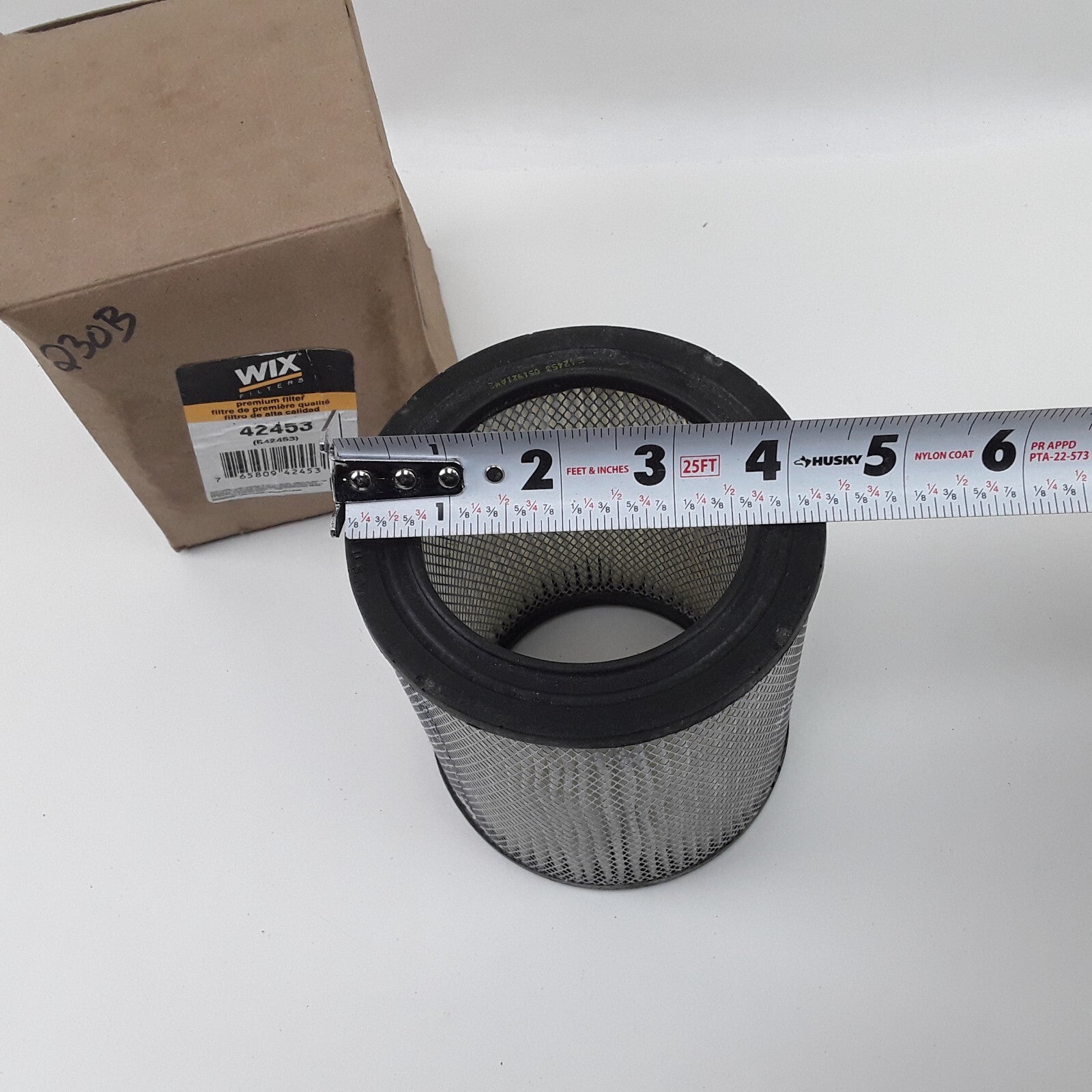 Wix 42453 Cellulose Air Filter W/ Plastic Ends 4.75" Heavy Duty High Performance
