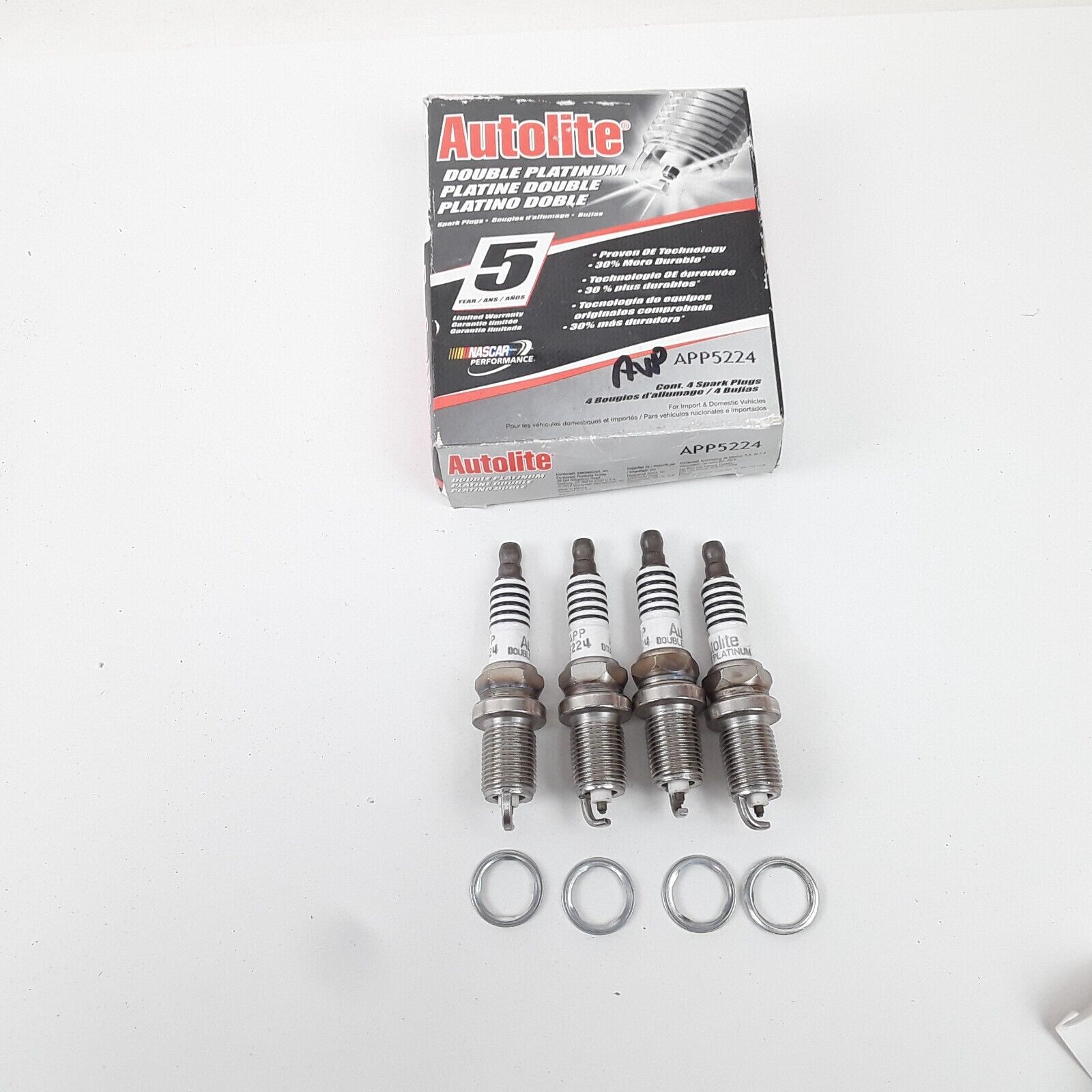 Double Platinum Spark Plug Fits Kia Chrysler Ram Dodge Honda Chrysler 1988-2017