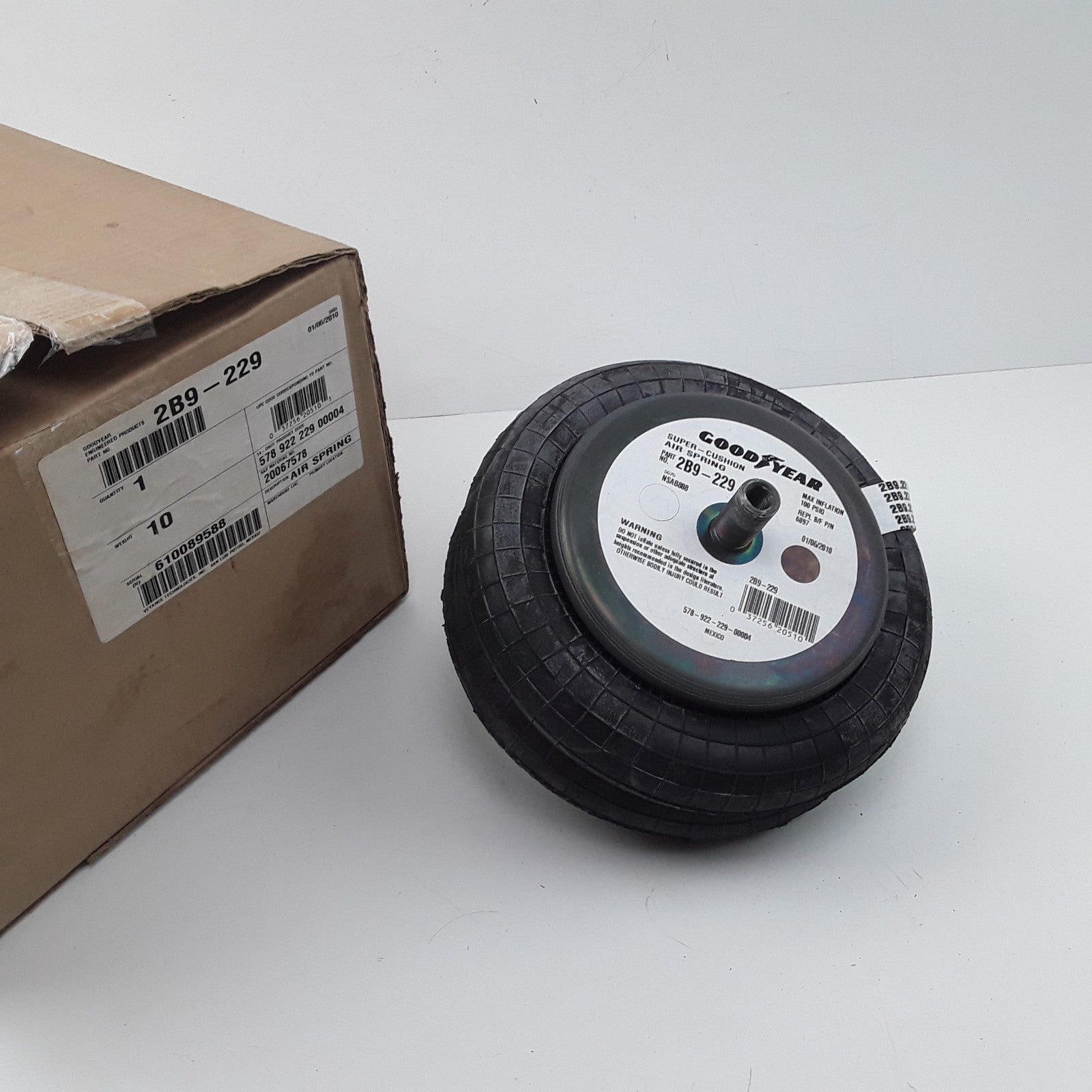 Goodyear 2B9-229 Super Cushion Rolling Lobe Air Springs High Performance
