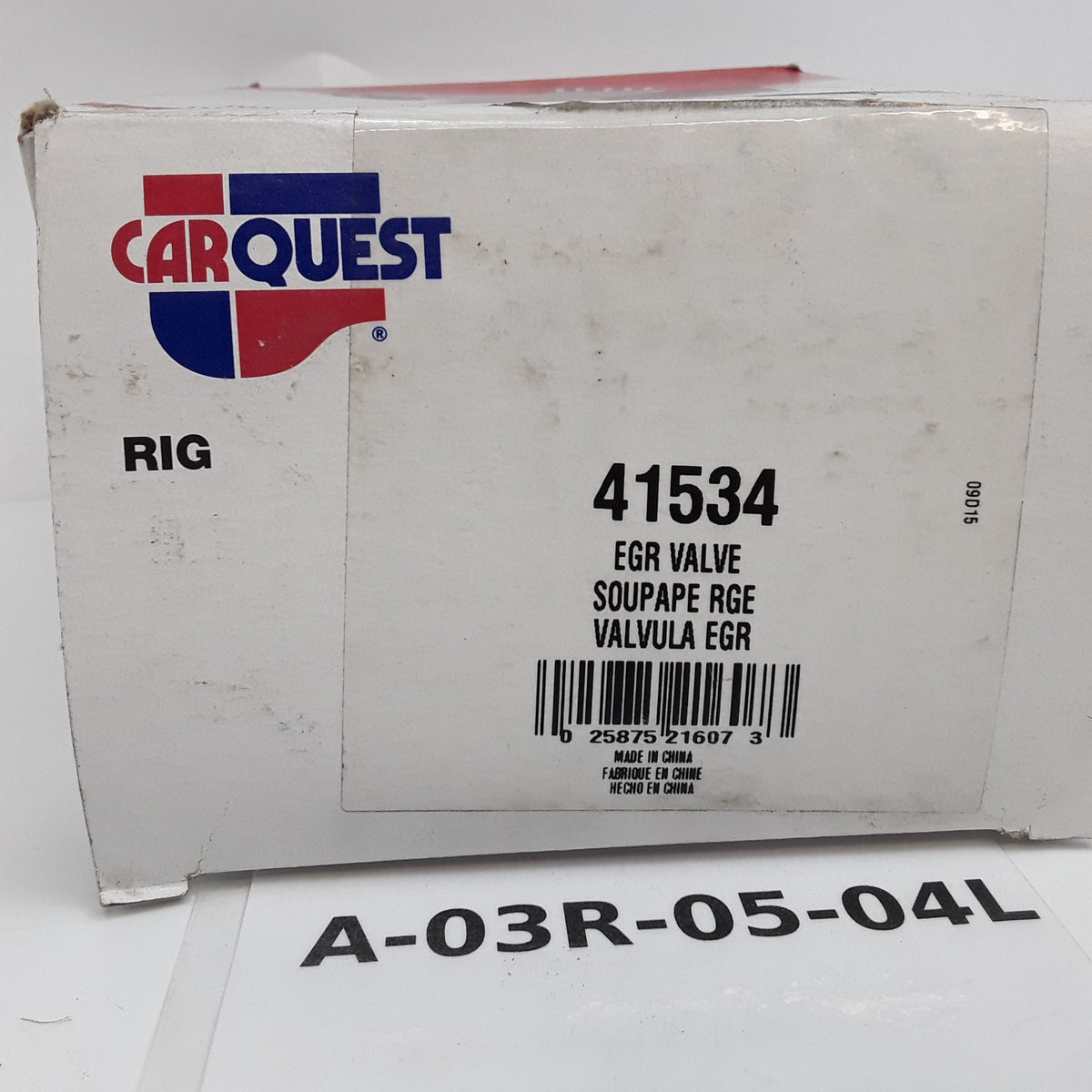 Carquest 41534 Exhaust Gas Recirculation (EGR) Valve Fits Heavy Duty Vehicle