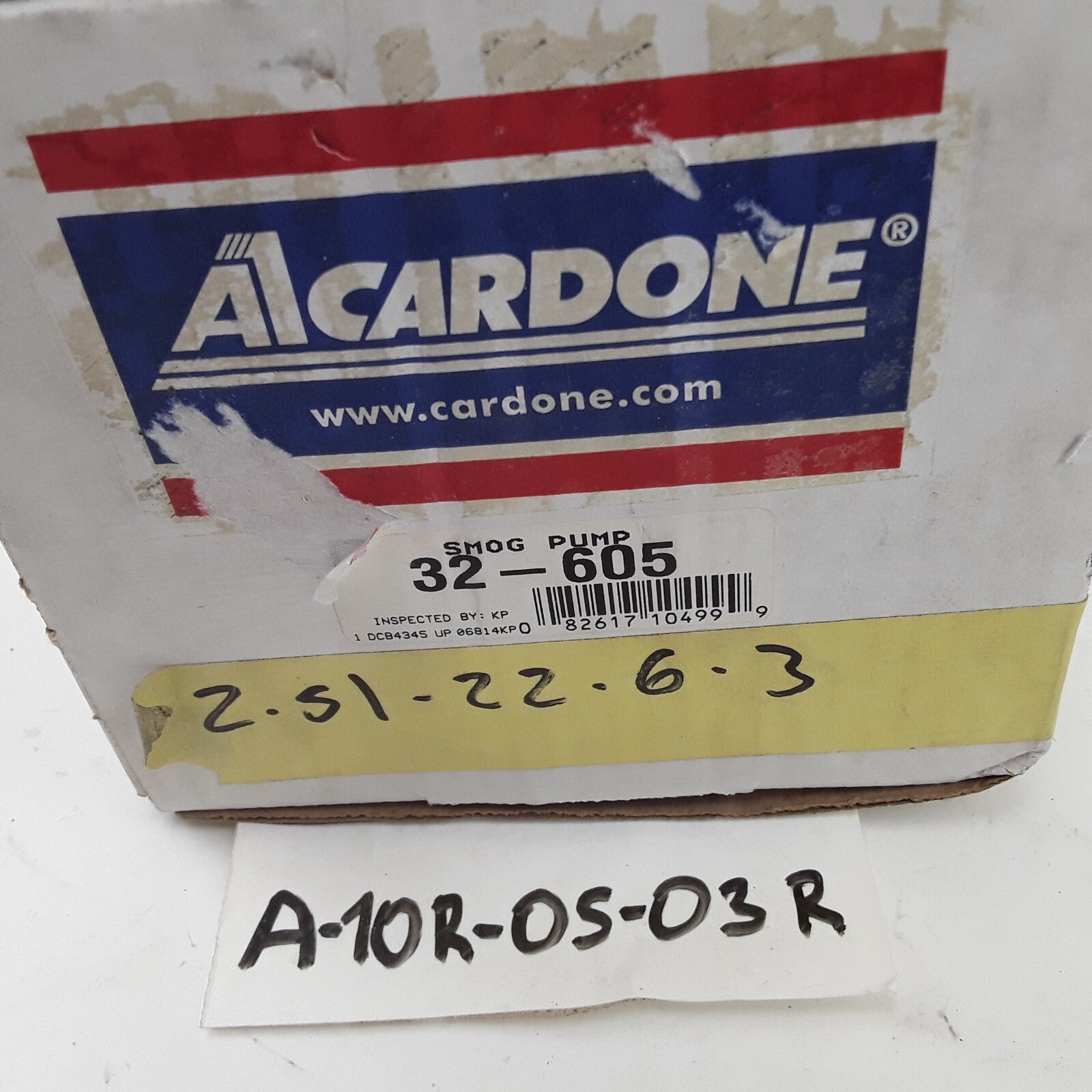 Cardone 32-605 Smog Air Pump Fits Ford C800 C700 C600 B700 FT800 B600 1984-1989