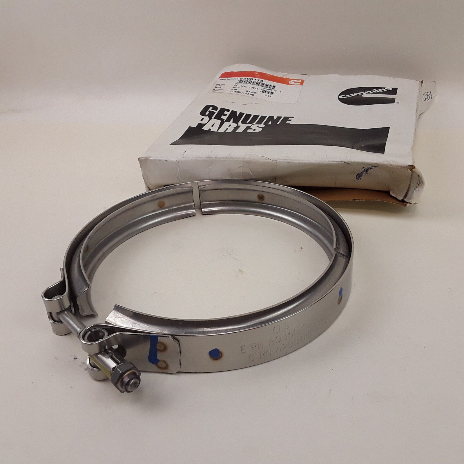 Cummins 5290118 Car Truck Exhaust Pipe Filter Turbocharger V Band Clamp