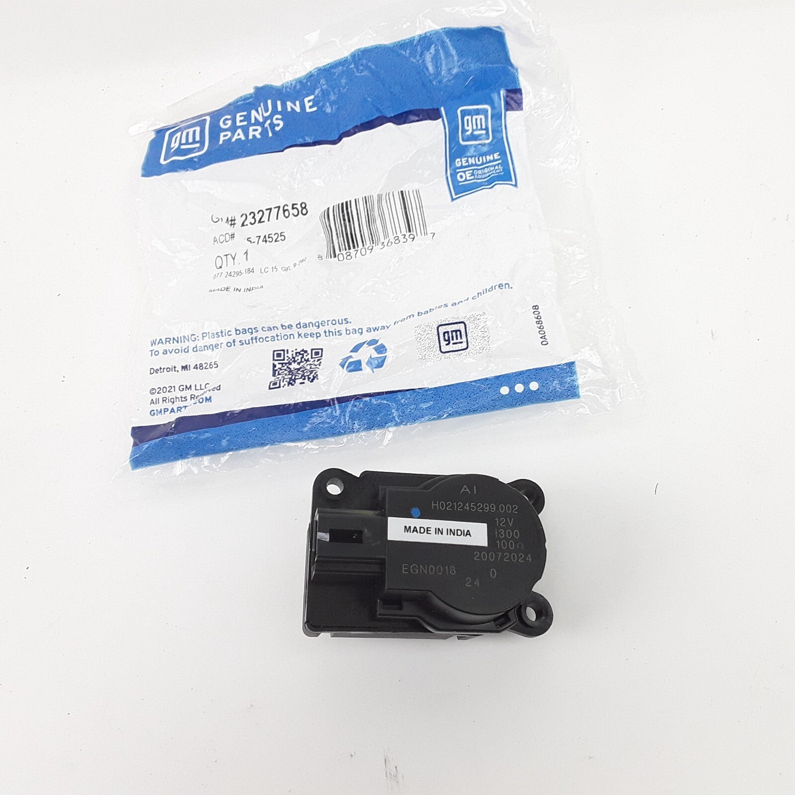 HVAC Air Inlet Door Actuator Fits Chevrolet Colorado GMC Canyon 2015-2019