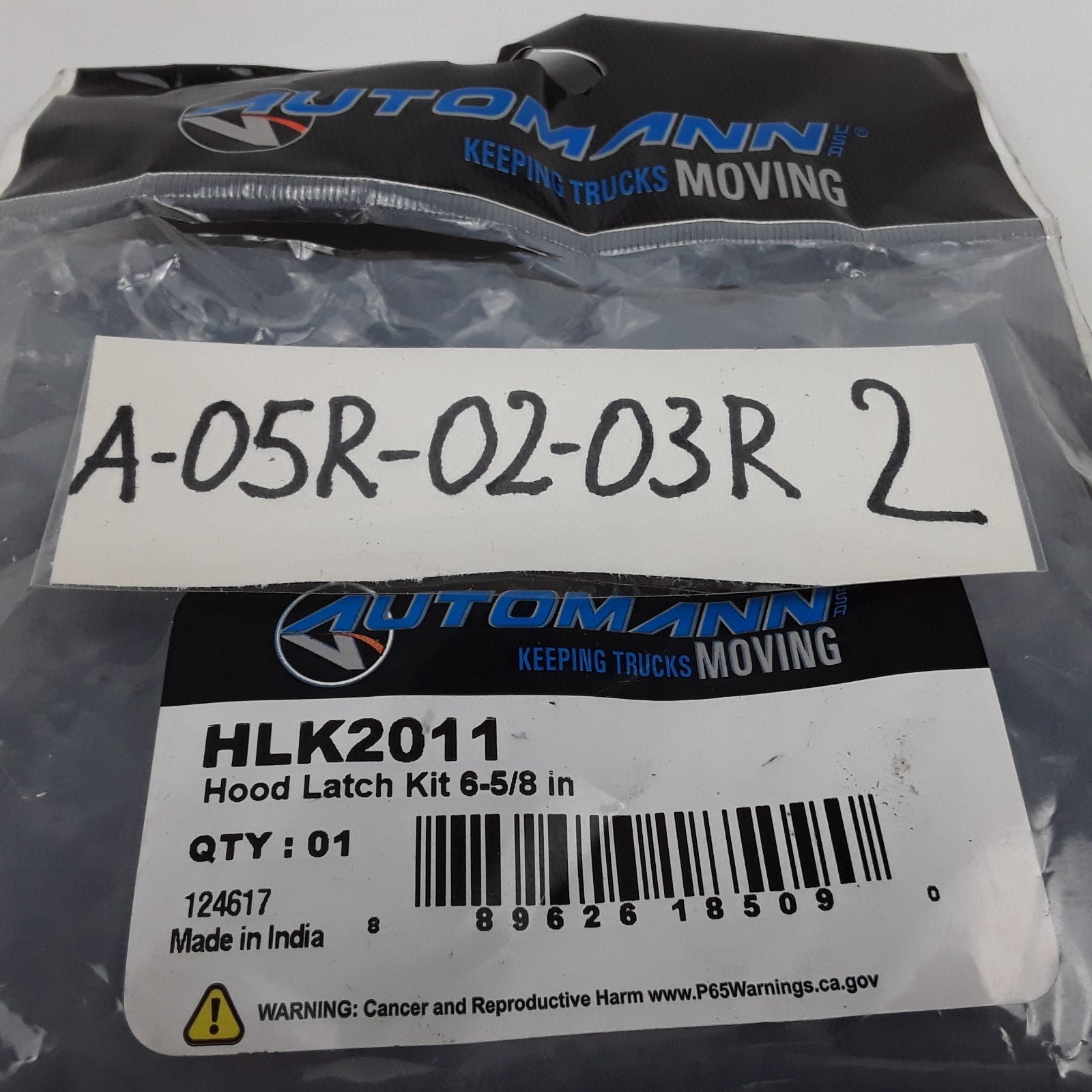 Automann HLK2011 Hood Latch Kit 6-5/8in For International Heavy Duty Trucks