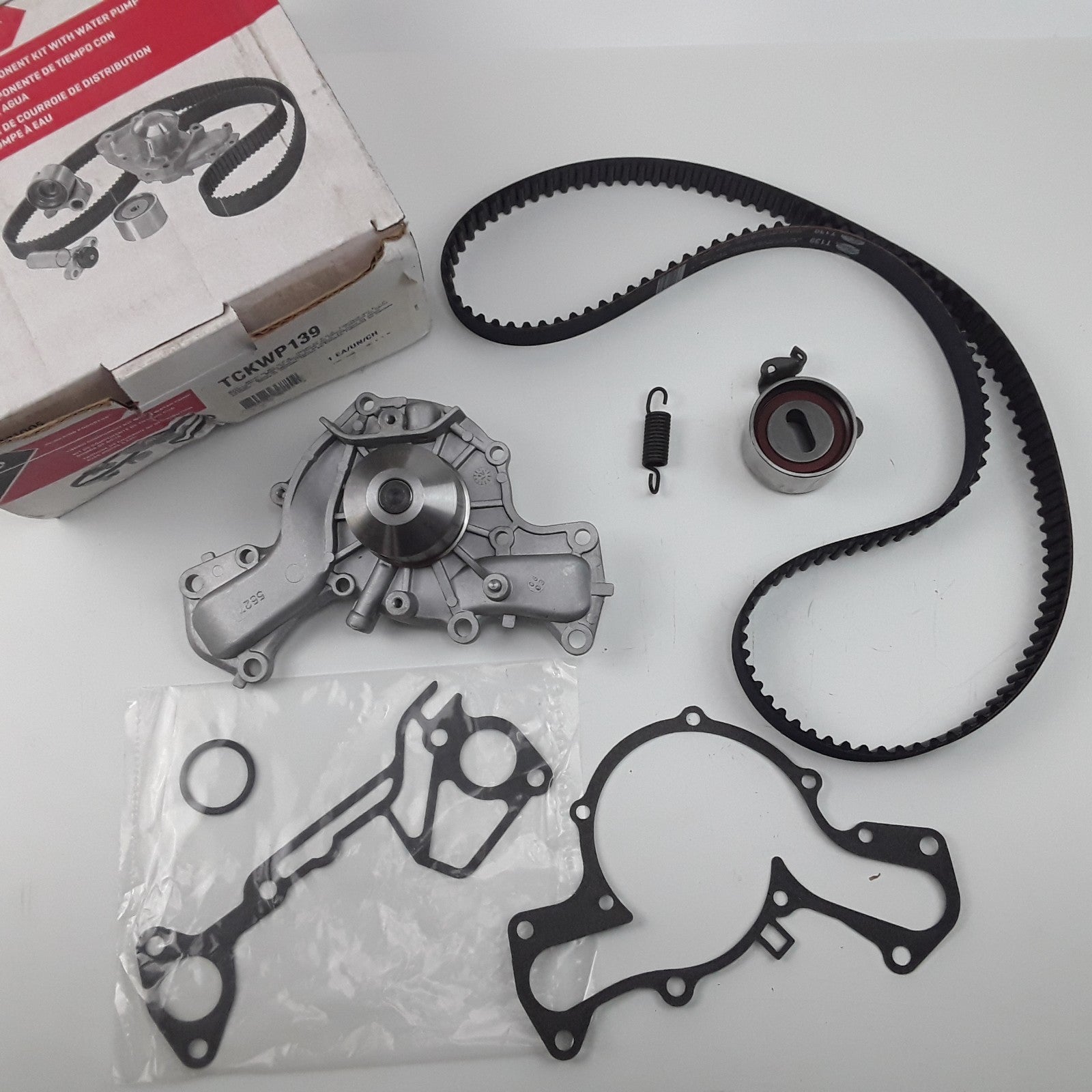 Engine Timing Belt Kit with Water Pump Fits Dodge Hyundai Mitsubishi (1987-2000)