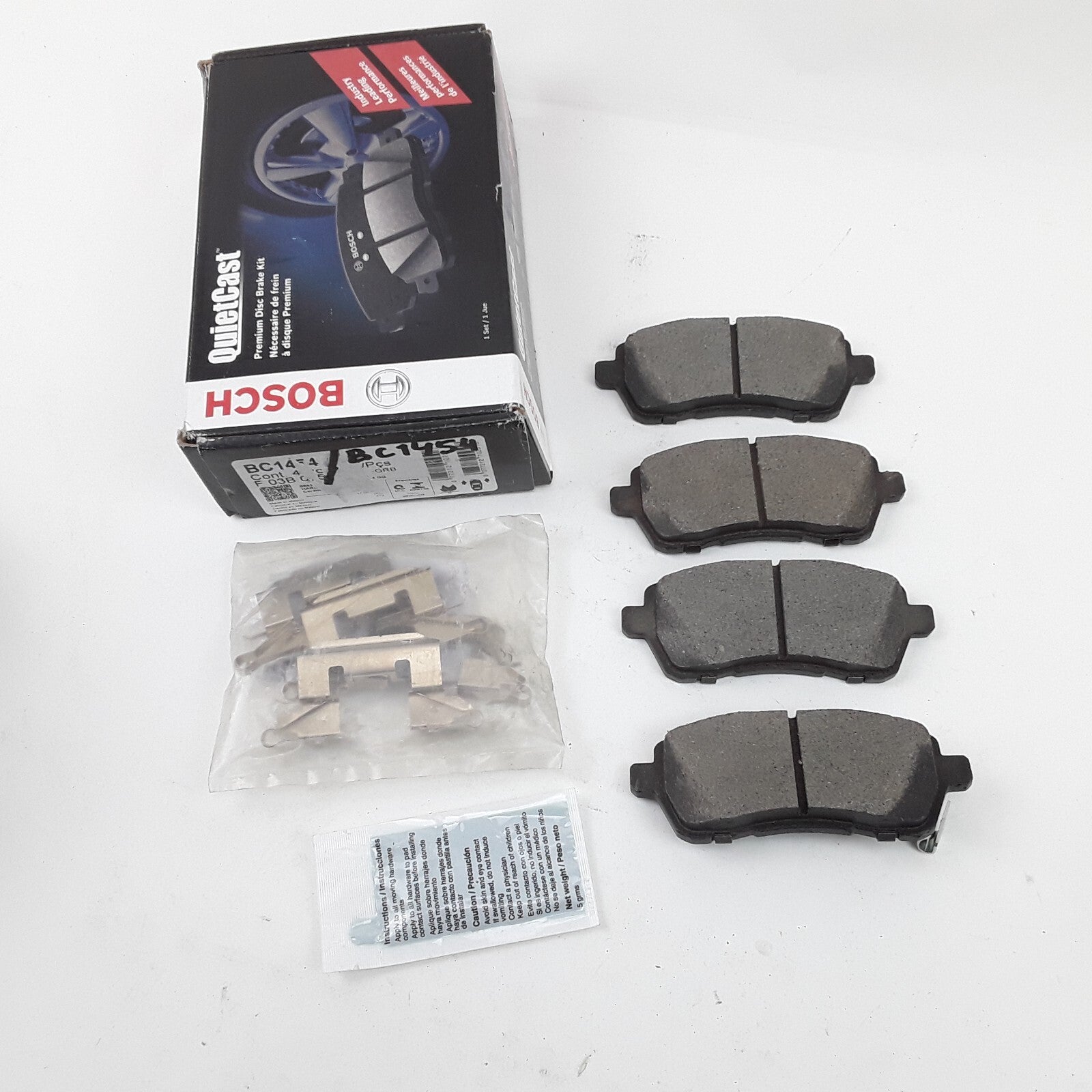 Bosch BC1454 Front Disc Brake Pad Set Fits Ford Fiesta 2011 2012 2013 2014-2019