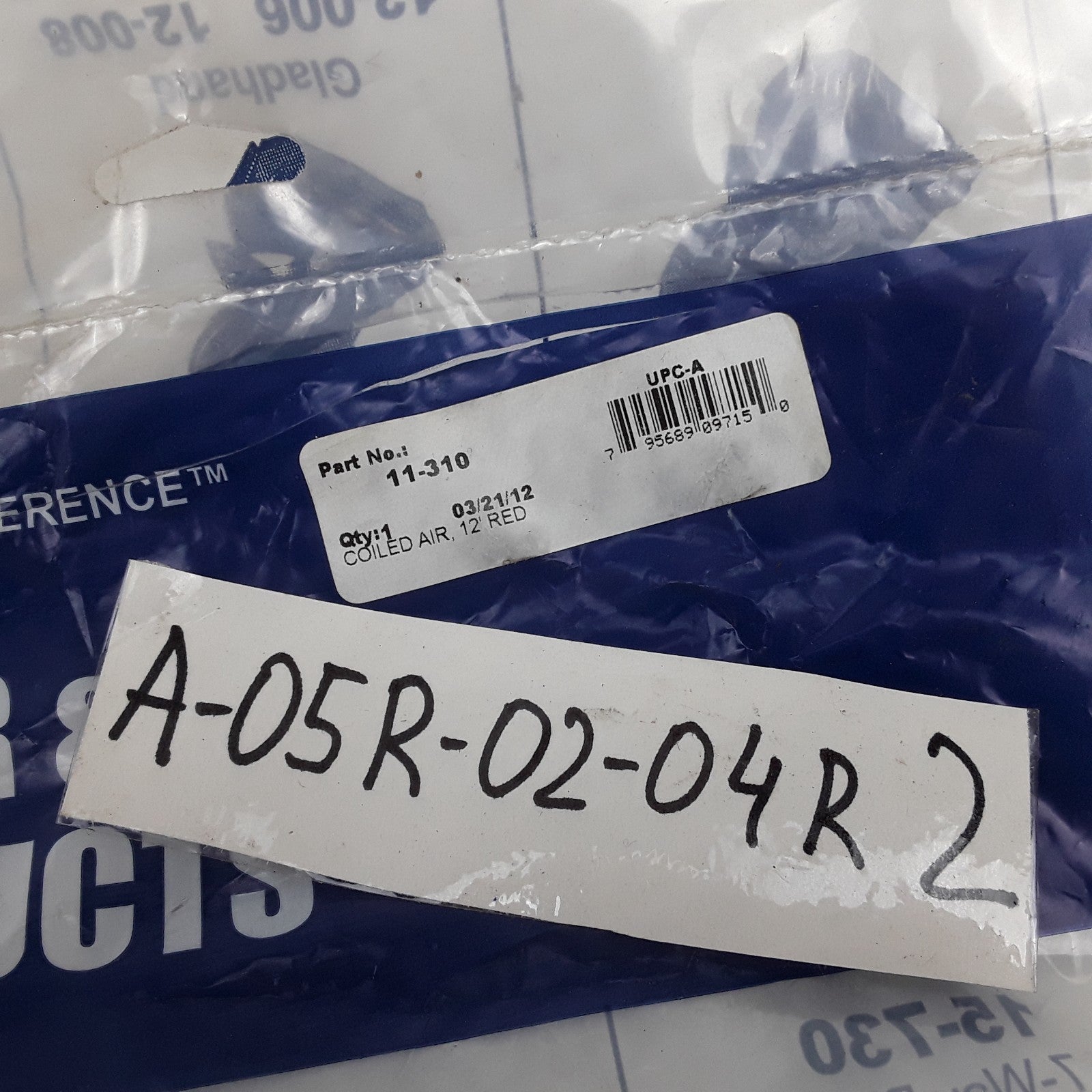 Phillips 11-310 Emergency Air Brake Hose Assembly 12 Foot Red Heavy Duty