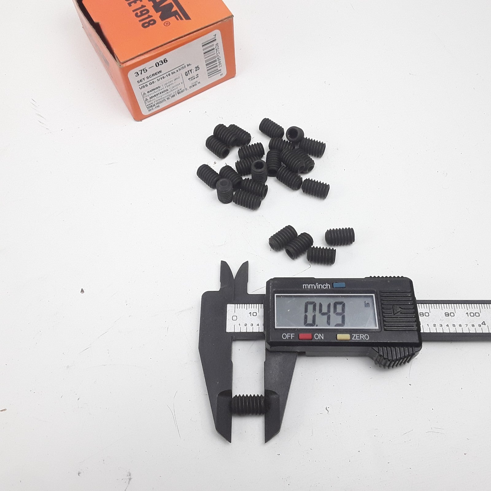 Dorman 375-036 Set Screw Steel Grade 8- 5/16-18 in x 5/32 in Set of 25