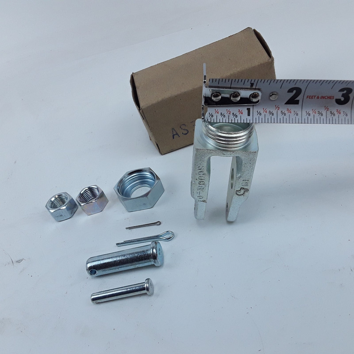Collar Lock Clevis Kit Dual 1/2"-20 and 5/8"-18 Threads For Truck or Trailer