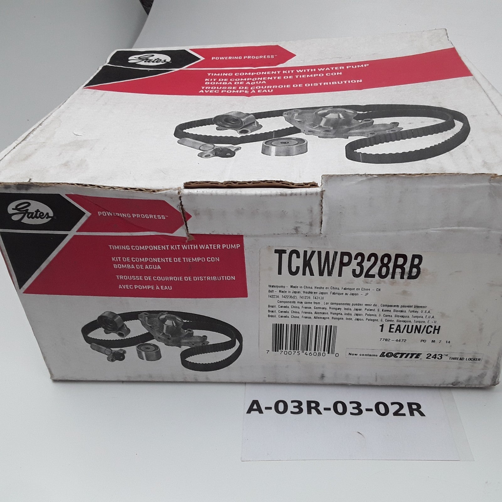 Engine Timing Belt Kit with Water Pump Fits Saab 9-2X Legacy Impreza (2004-2009)