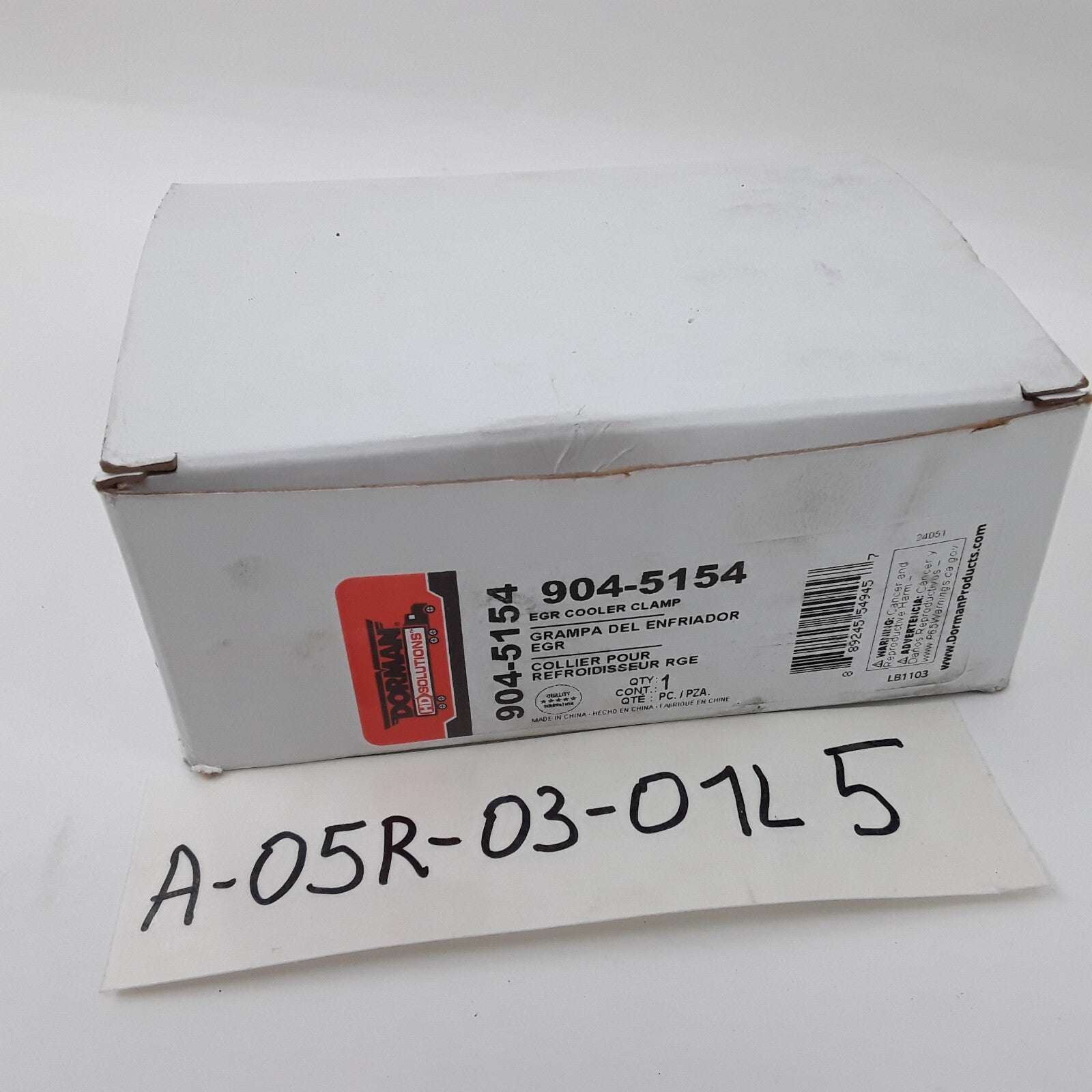 Exhaust Gas Recirculation Cooler Clamp For Peterbilt Kenworth Freightliner &More