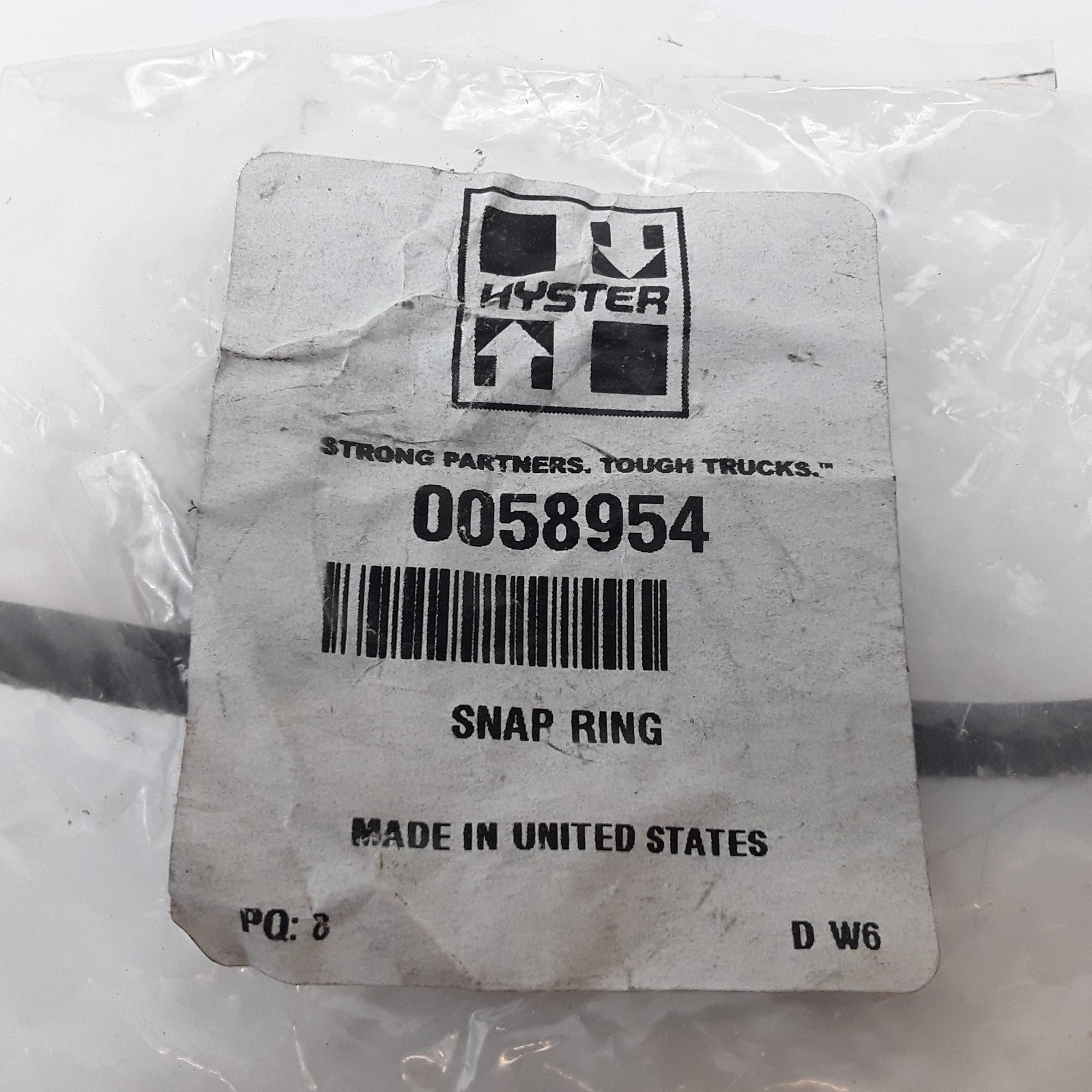 Hyster 0058954 Snap Ring Assembly Fits Heavy Duty Forklifts